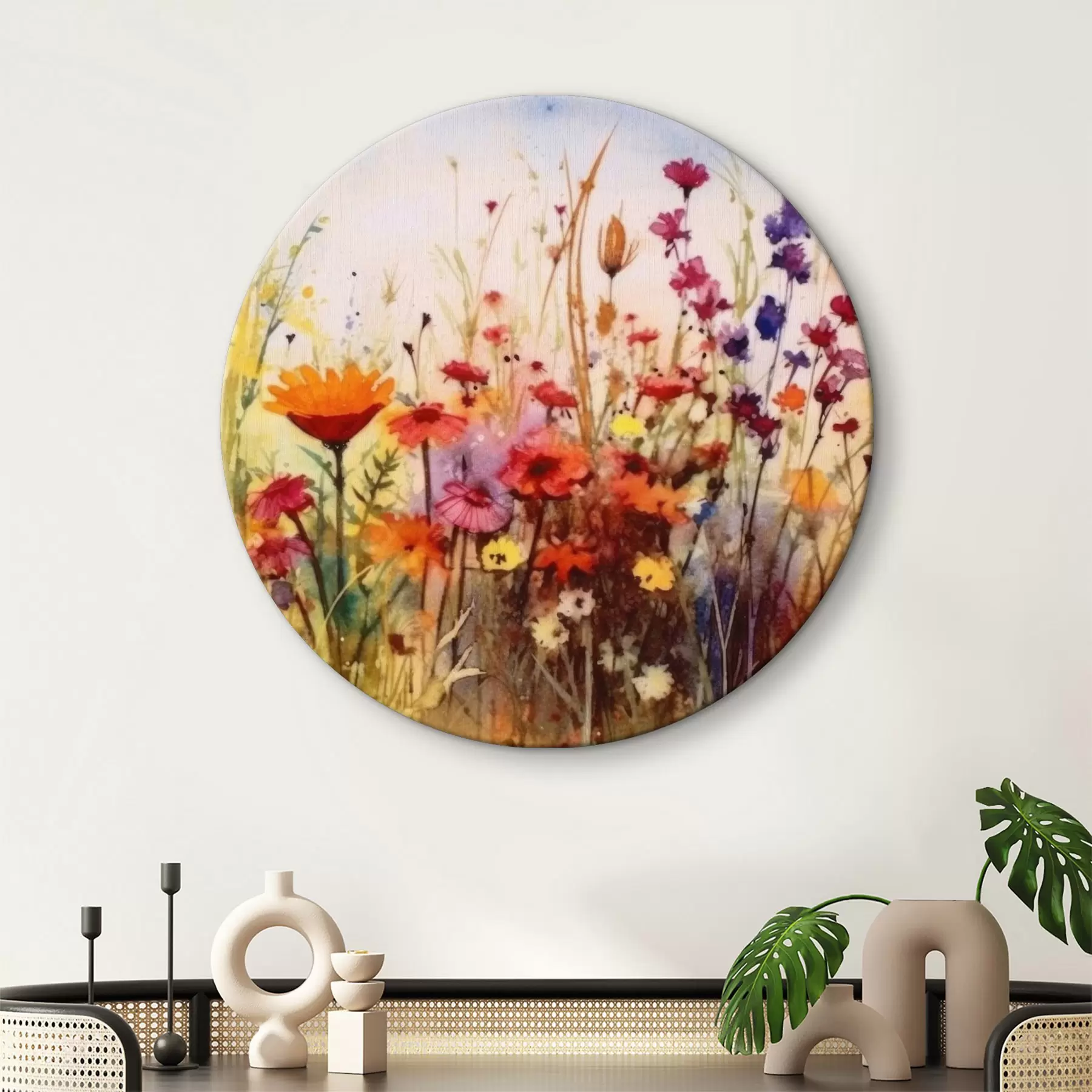  Schilderijen Bloem, plant en wolk r33666