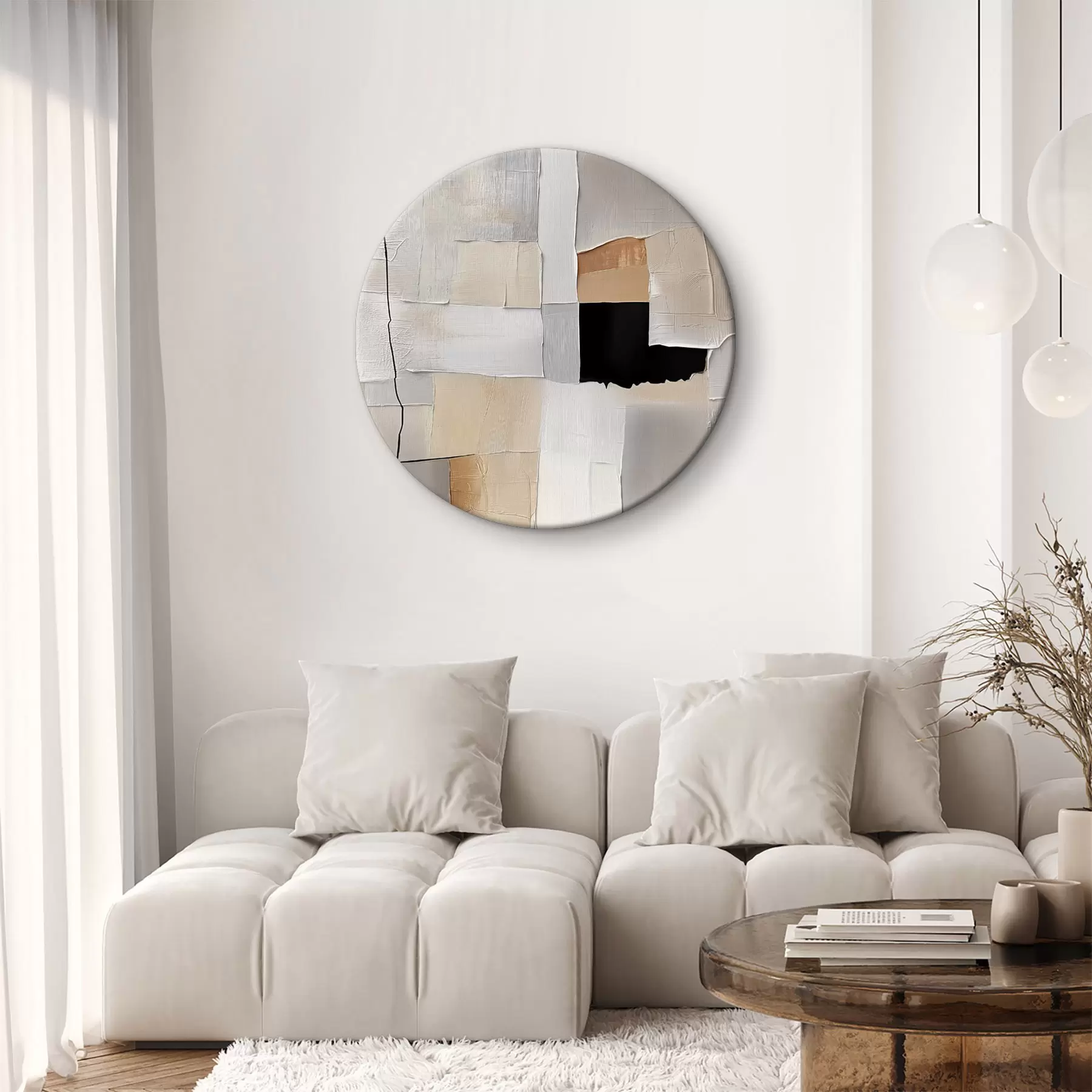  Schilderijen Abstractie met imitatie van textuur r40284
