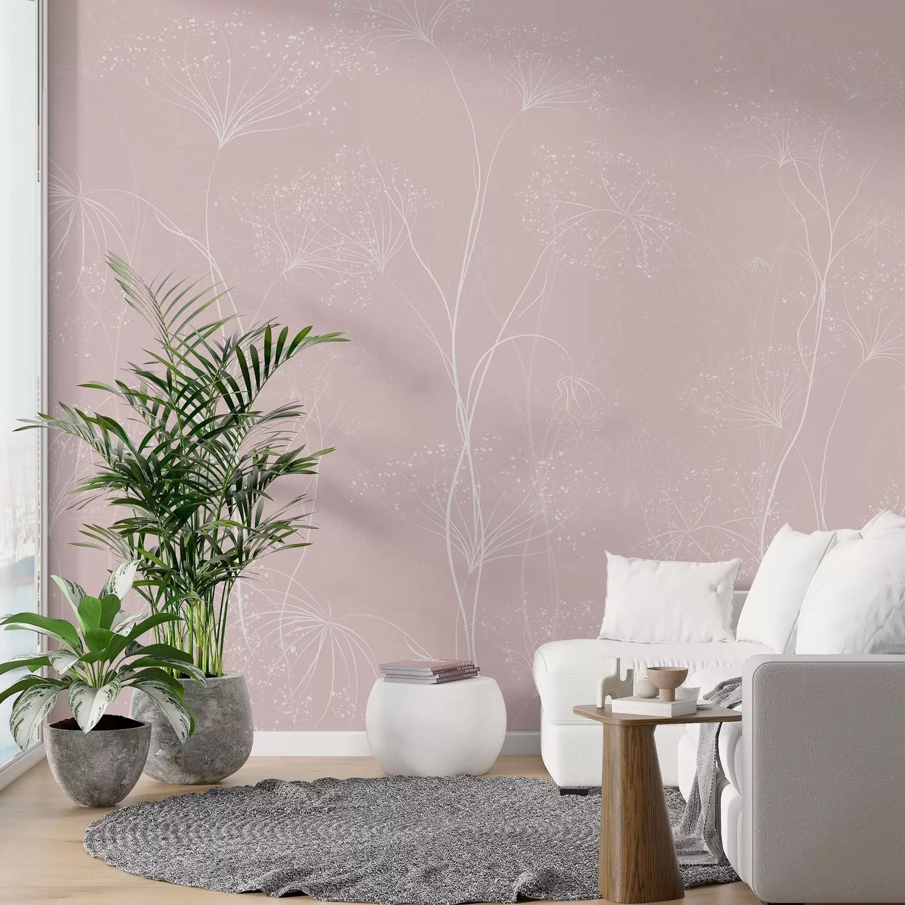 Fotobehang Lichte bloemmotieven w02422