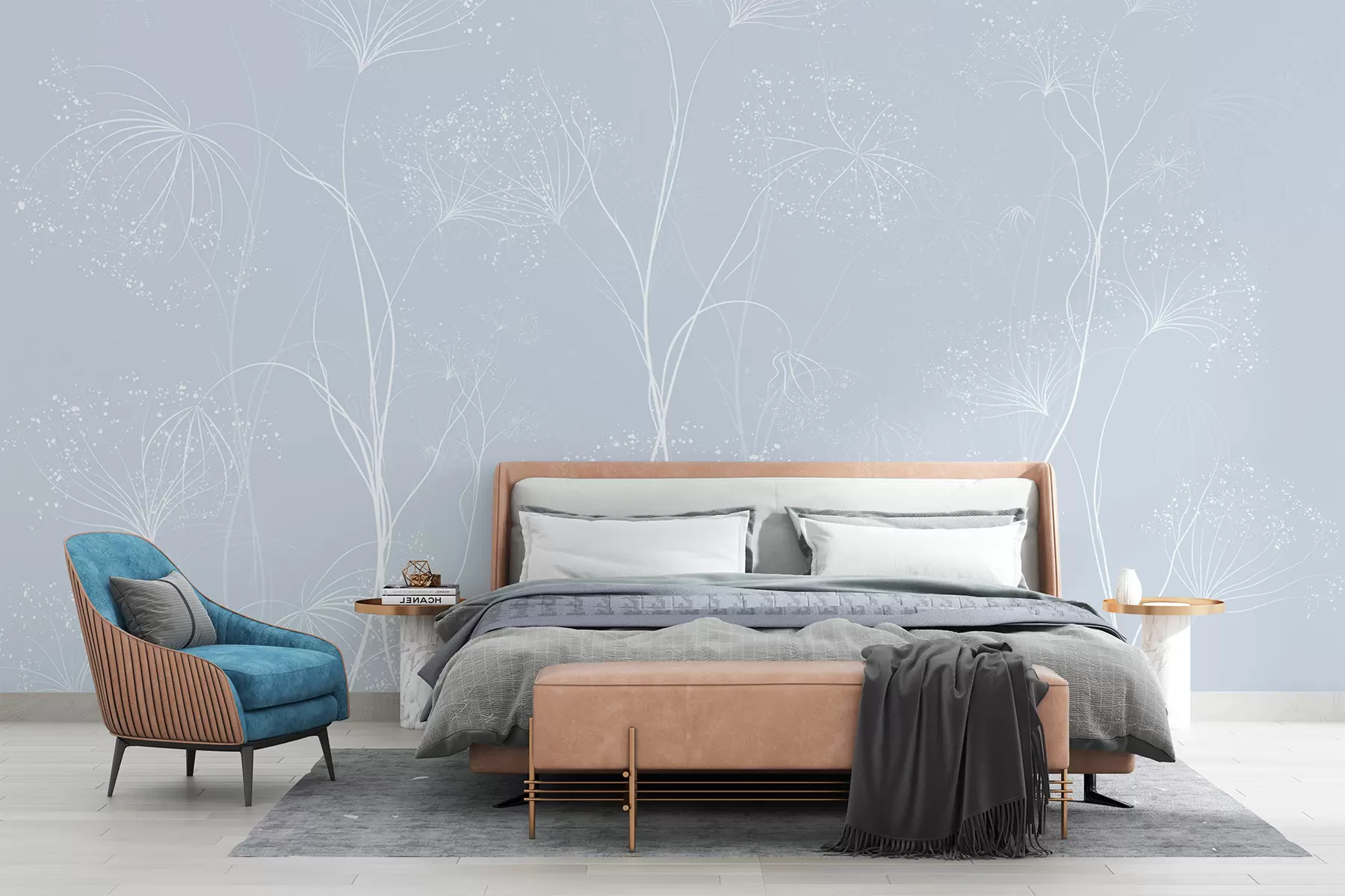 Fotobehang Lichte bloemmotieven w02422v2