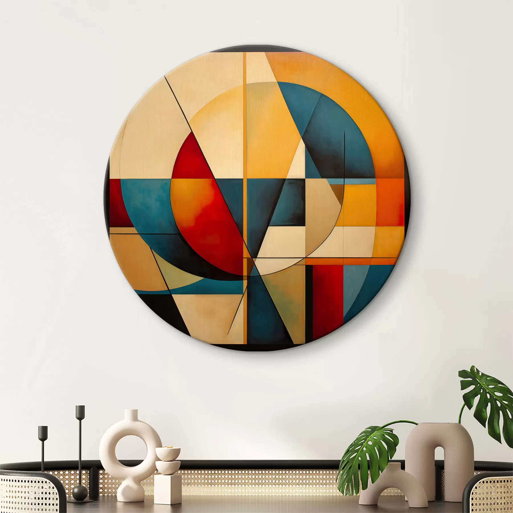  Schilderijen Geometrische samenvatting r38104