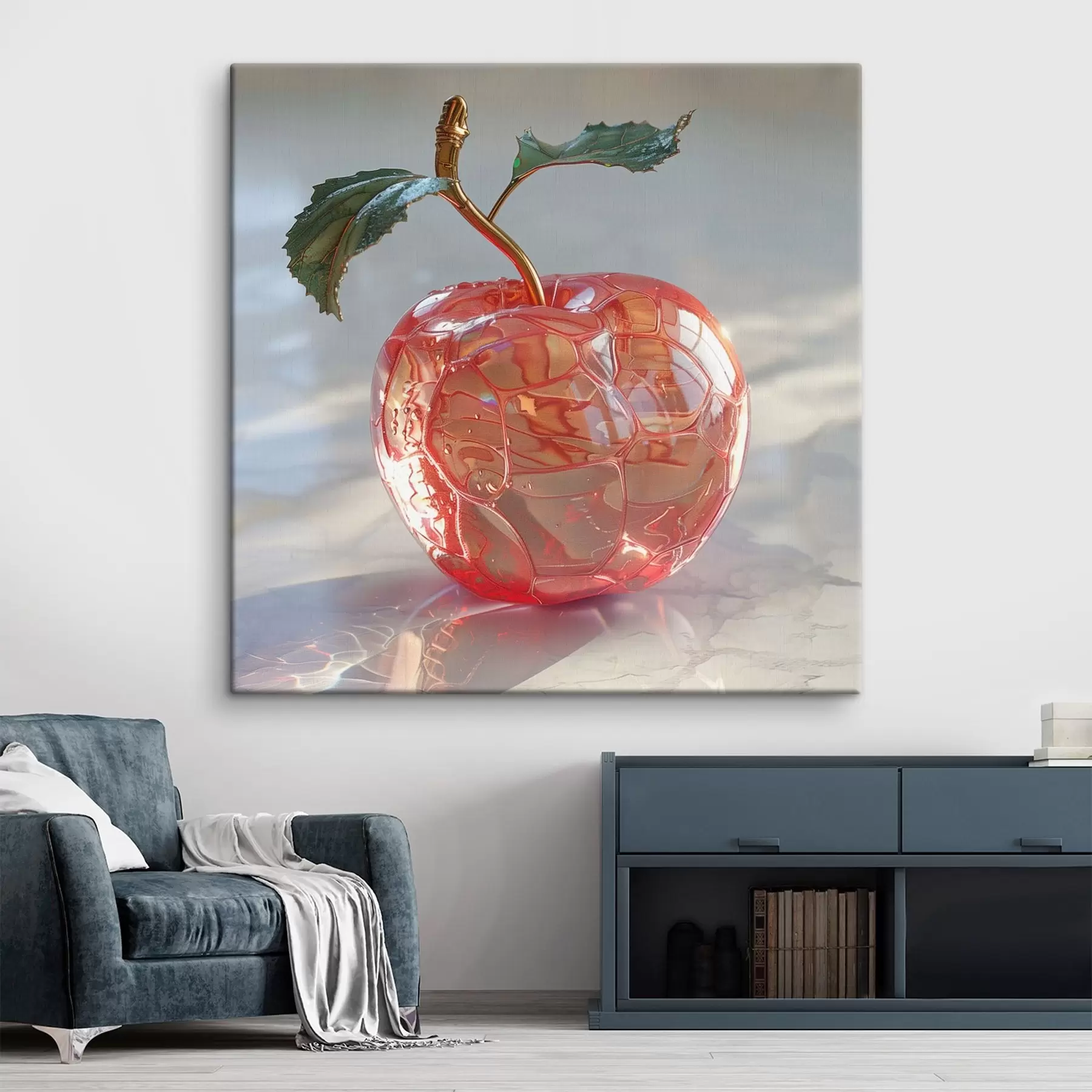  Schilderijen Fruit, transparante appel s42070