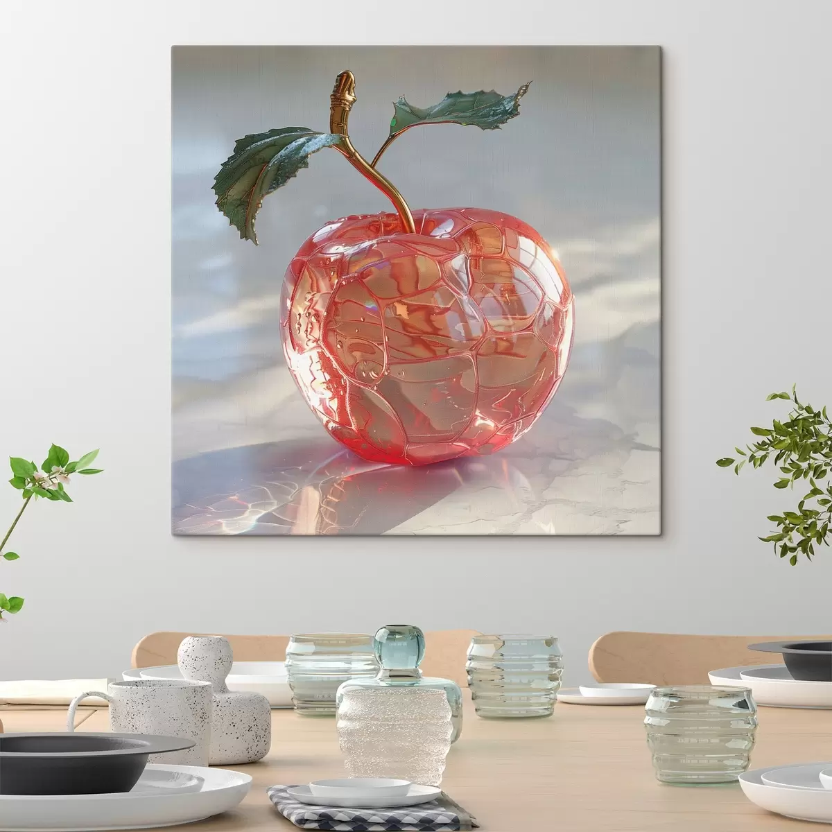  Schilderijen Fruit, transparante appel s42070
