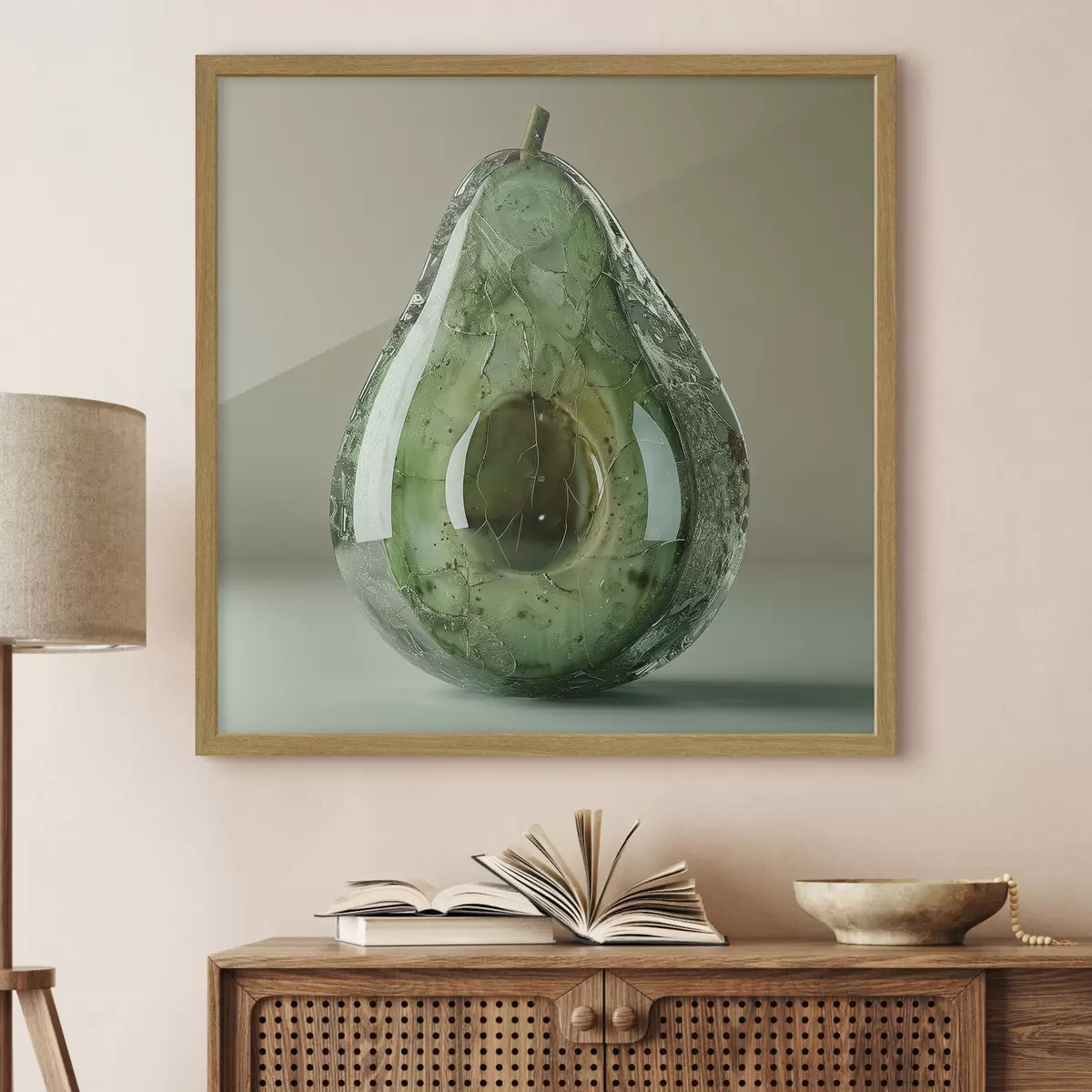 Poster Groenten, glas avocado f42068
