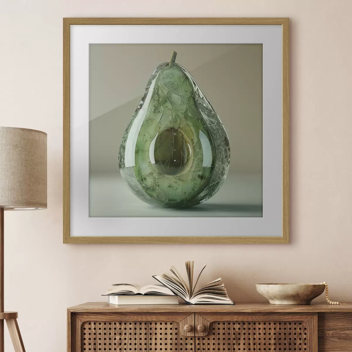 Poster Groenten, glas avocado f42068
