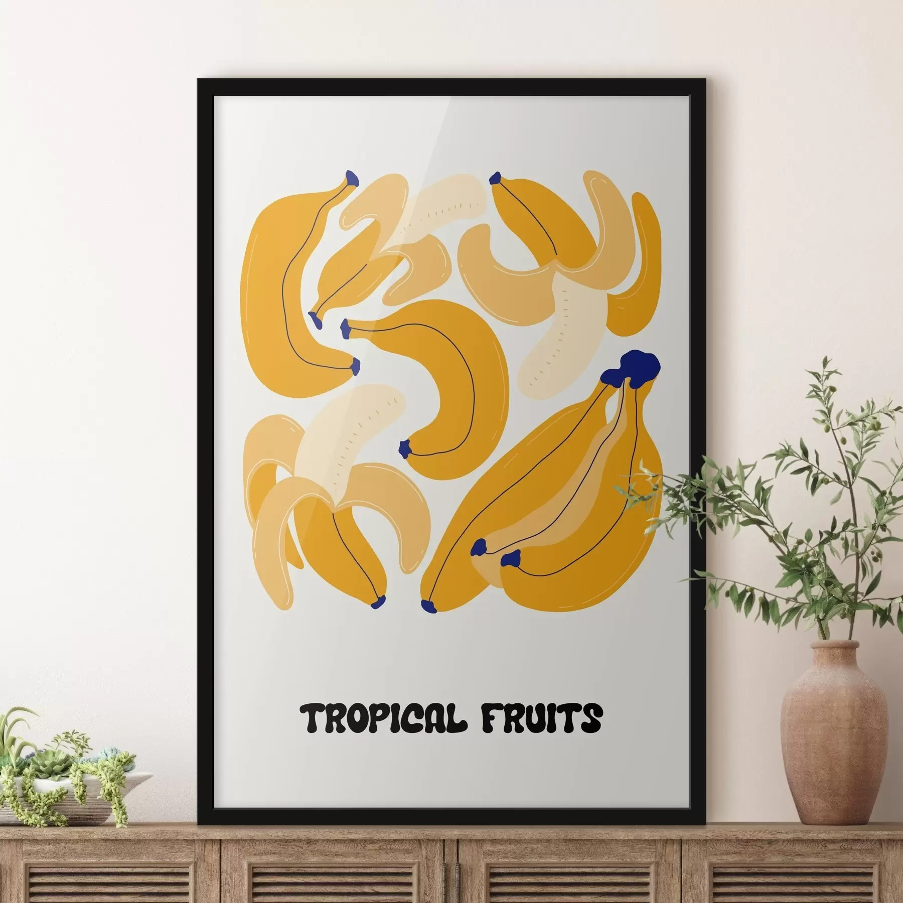 Fotobehang Een tros bananen f36864