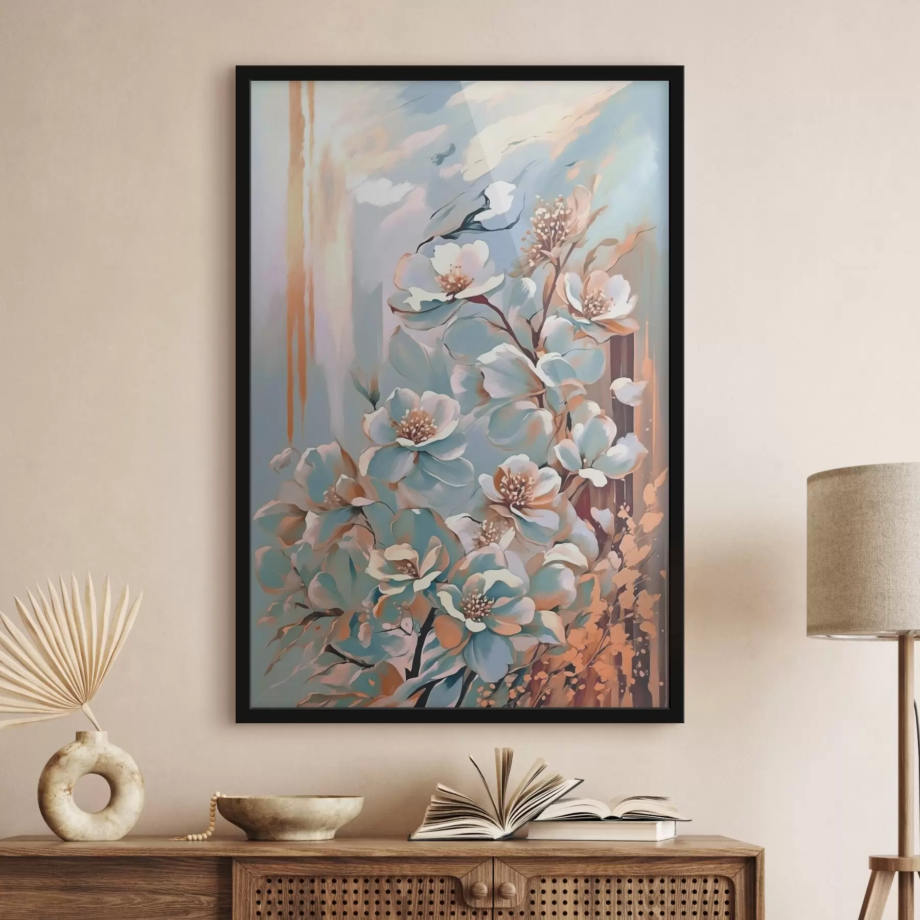 Fotobehang Foto van bloemen aan de muur f38167