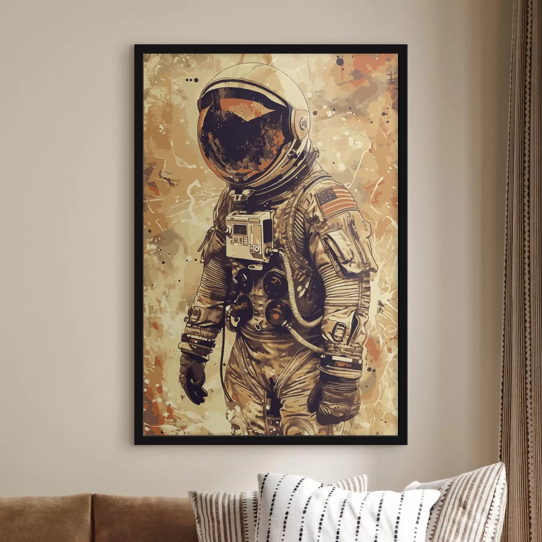 Fotobehang Astronaut in een ruimtepak f38313