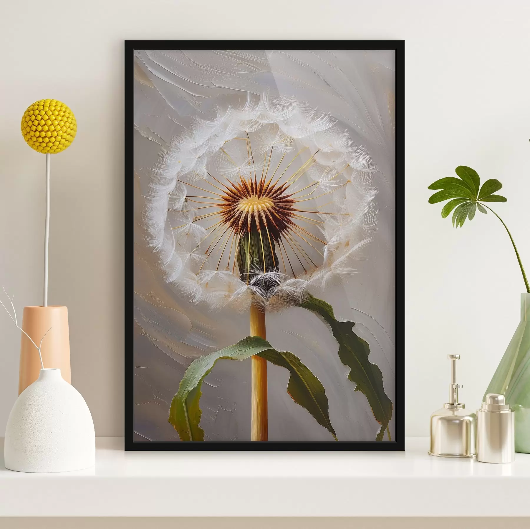 Fotobehang Elegante paardenbloem in etherische bloei f38730