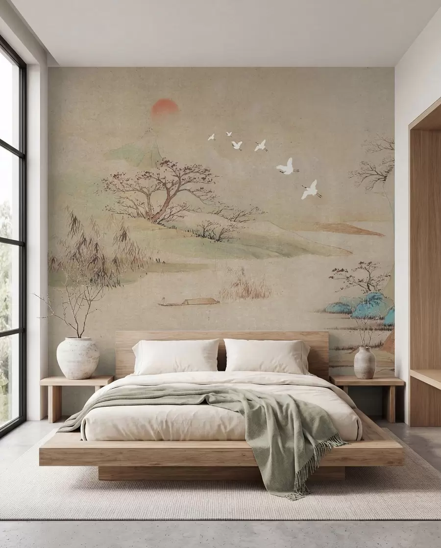 Fotobehang Landschap in Chinese stijl u42038