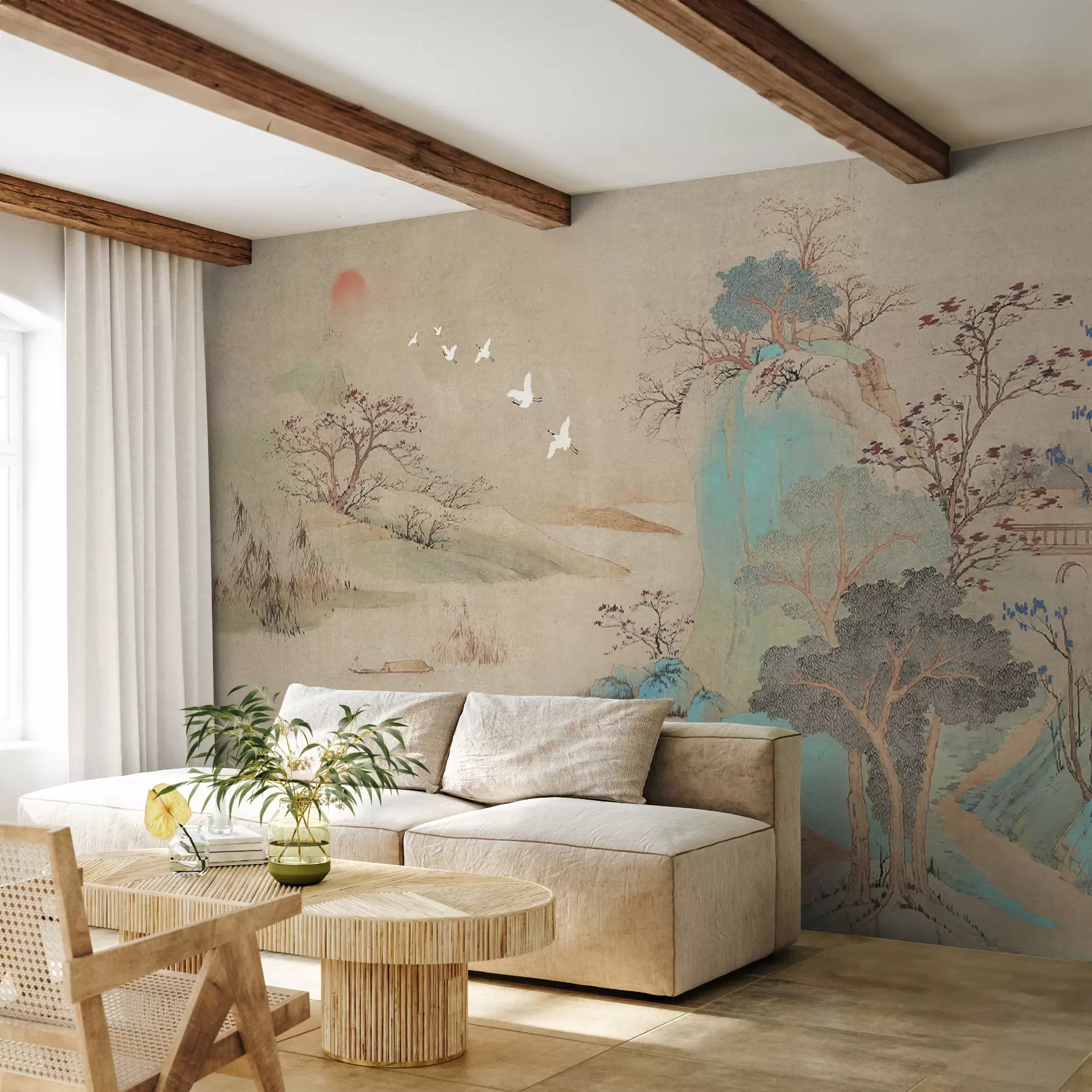 Fotobehang Landschap in Chinese stijl u42038