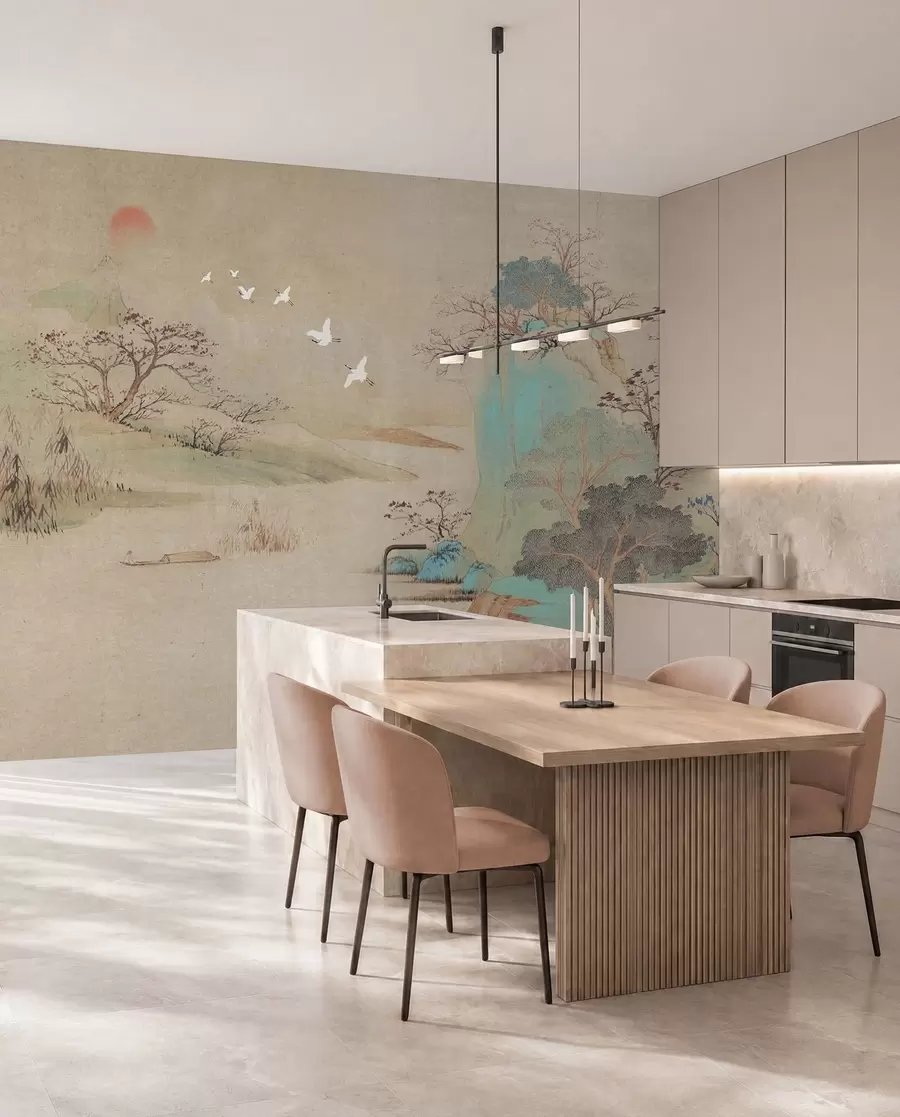 Fotobehang Landschap in Chinese stijl u42038