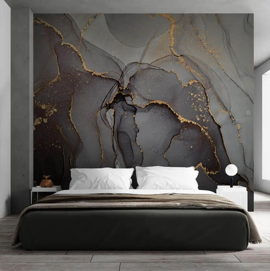 Fotobehang Grafietmarmer u49895