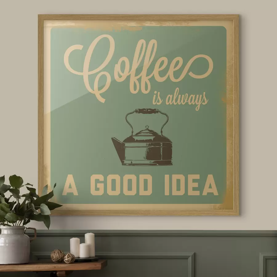 Fotobehang Koffie en vreugde f07842