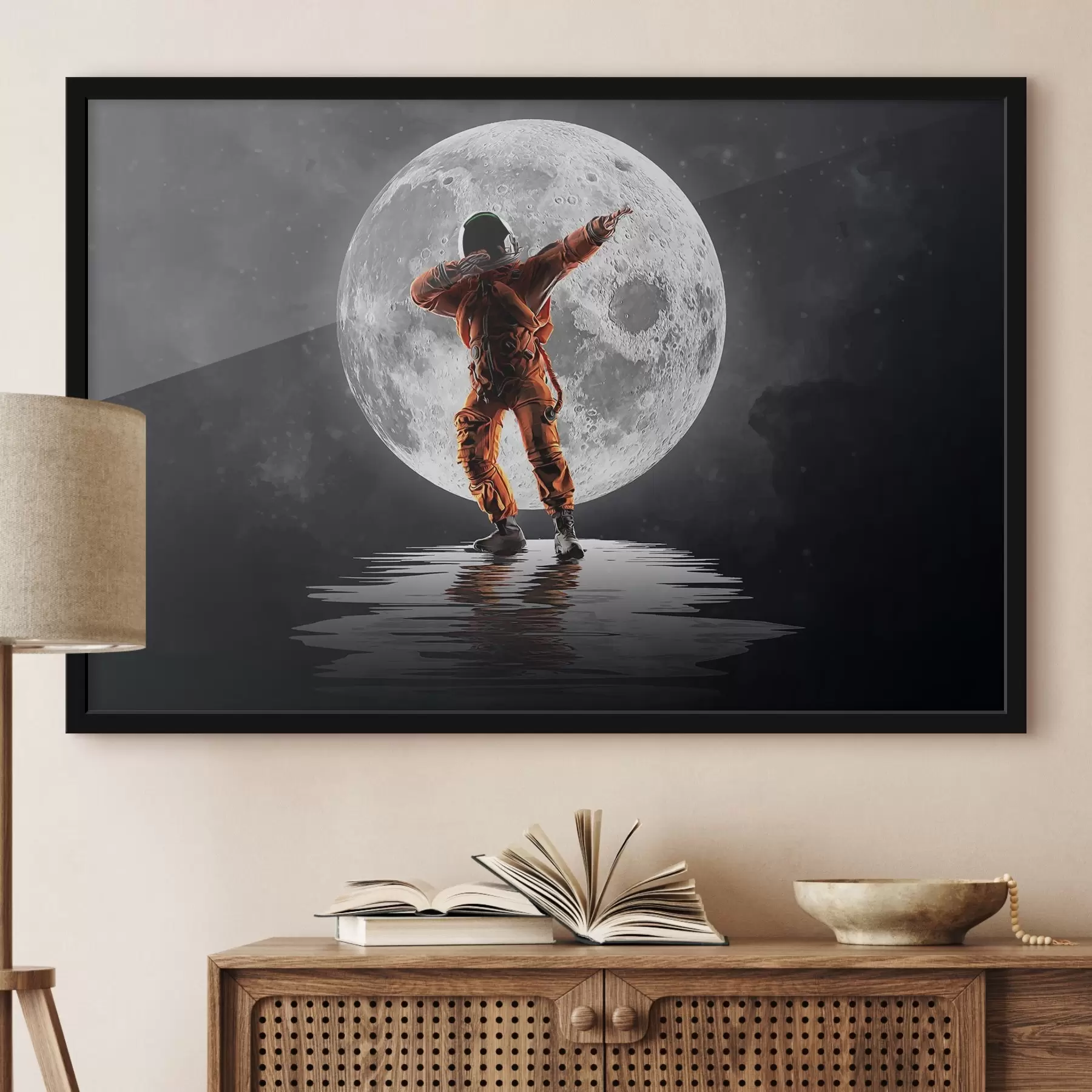 Fotobehang astronaut op de maan f33905