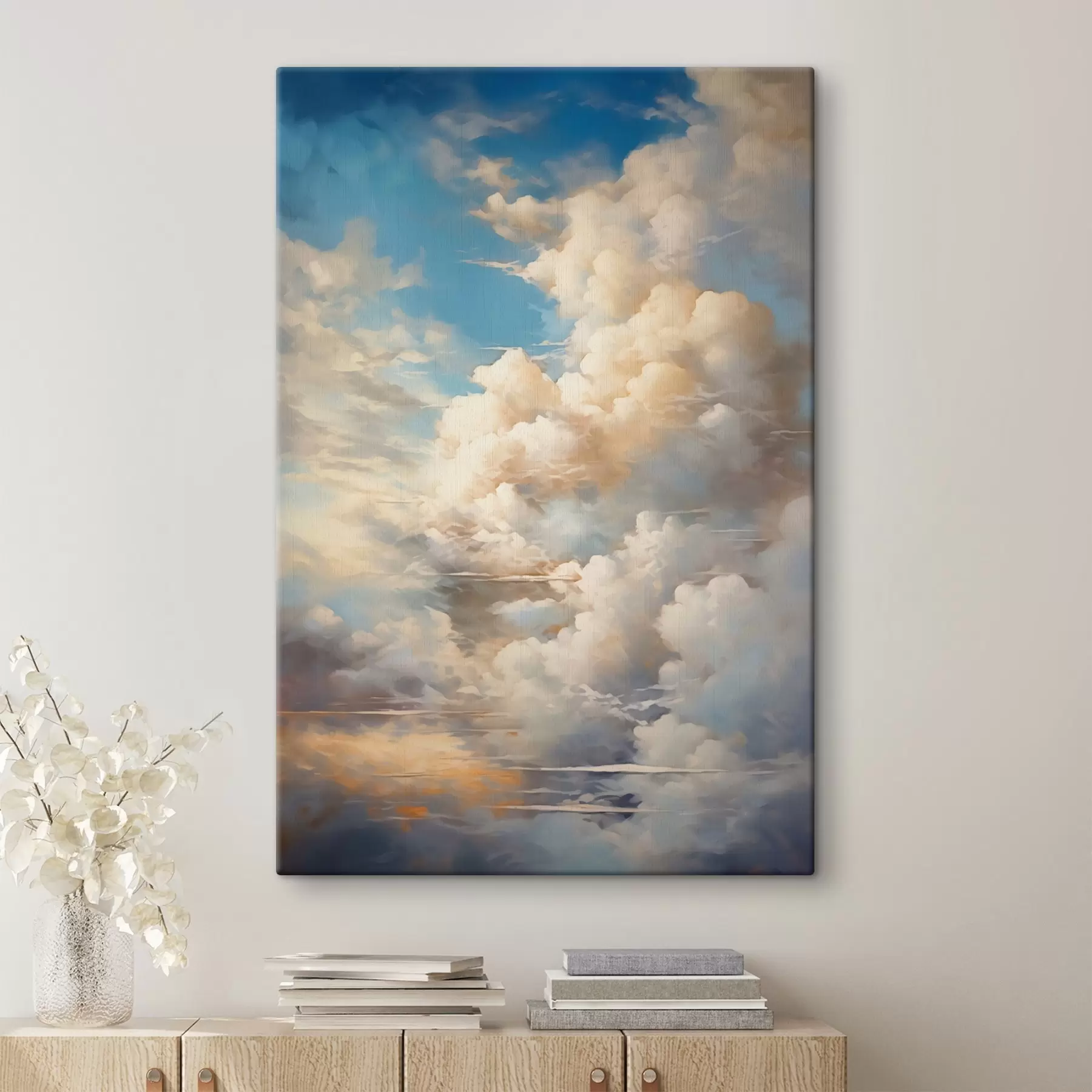  Schilderijen Lucht met wolken imitatie van schilderij s42145