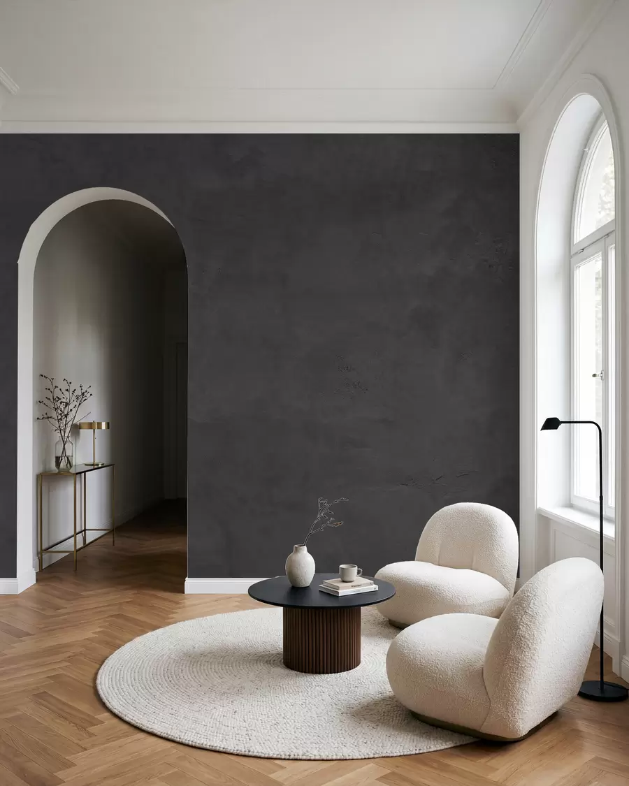 Fotobehang Beton in antraciet w02553