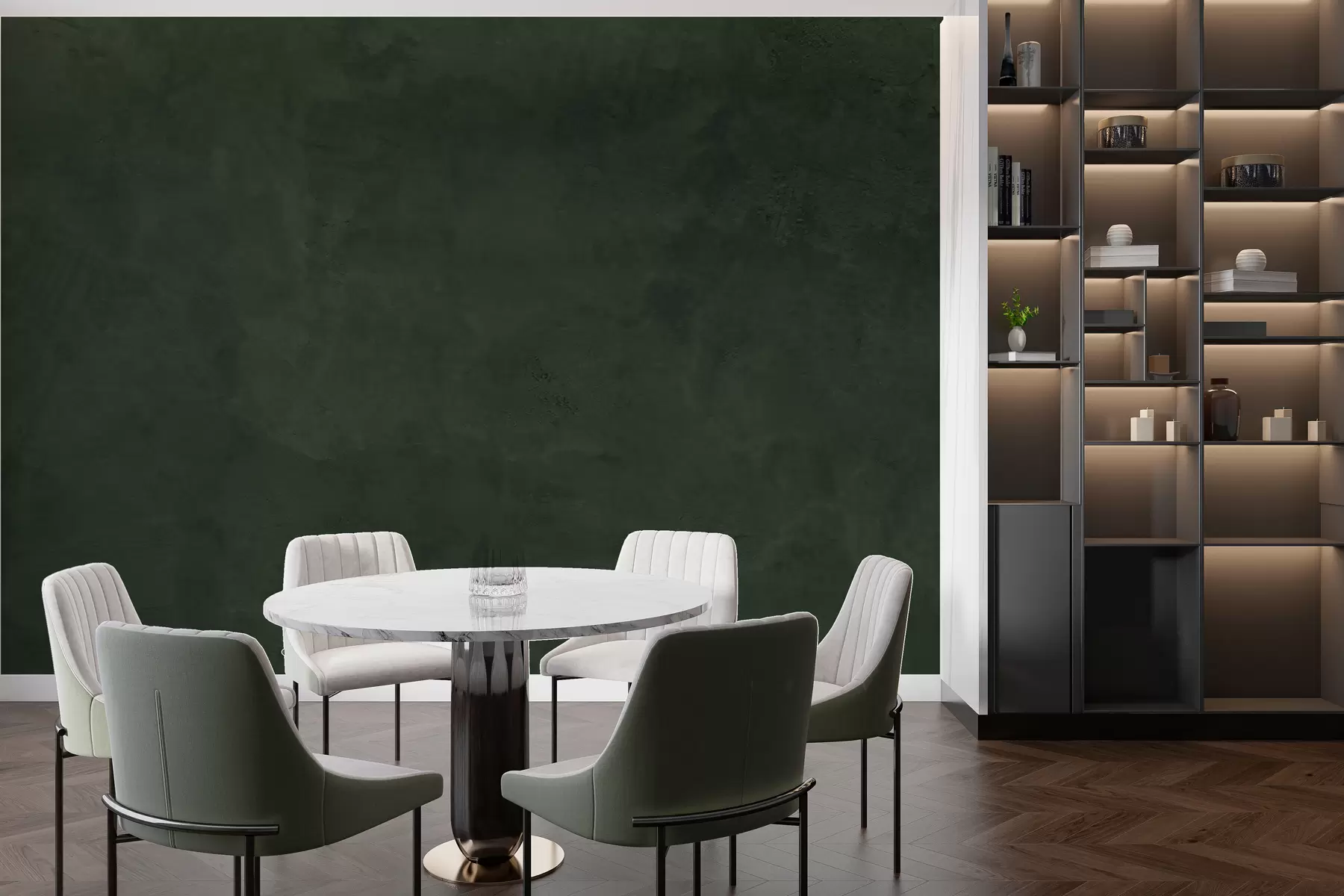 Fotobehang Groene achtergrond met betonmuureffect w02553v1