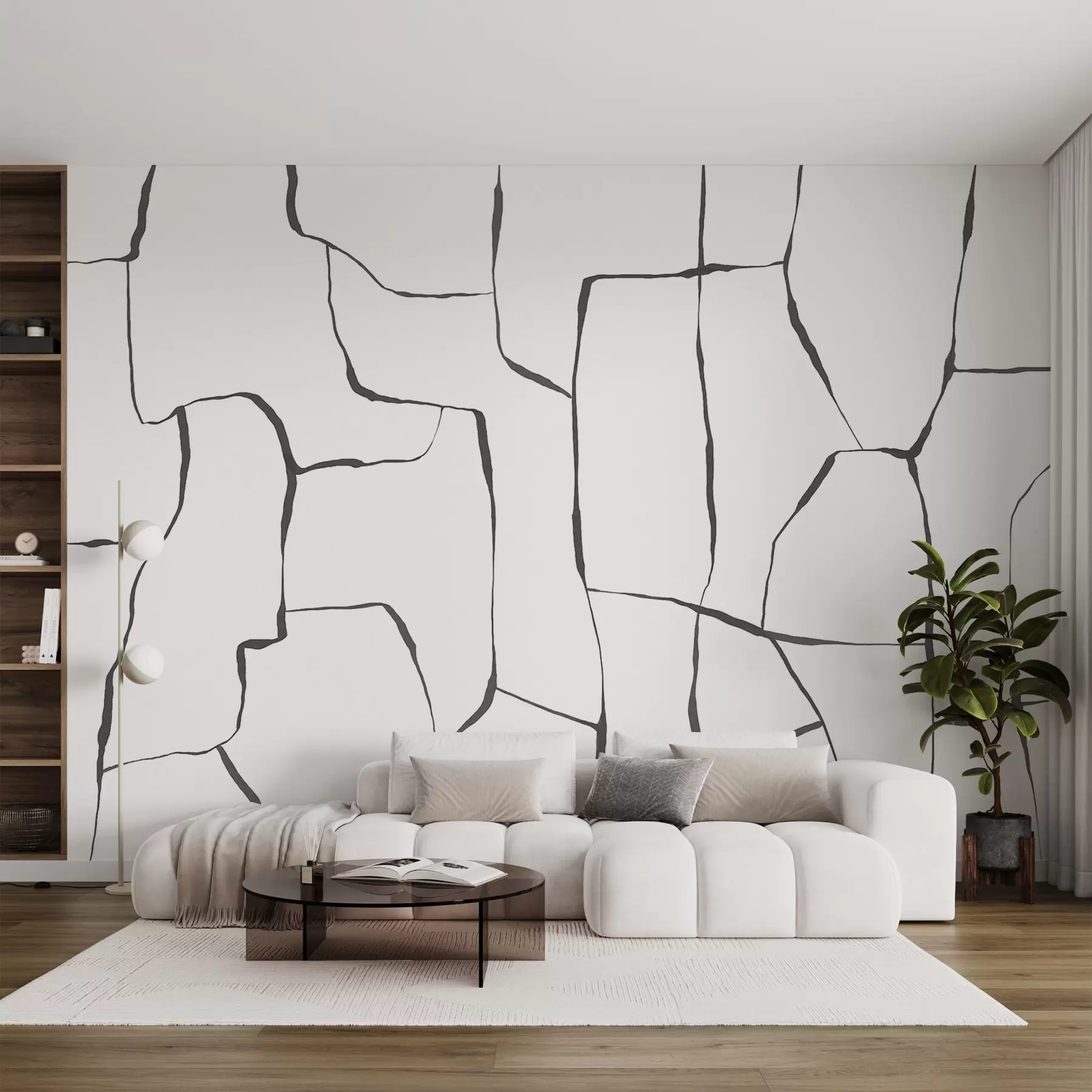 Fotobehang Abstracte lijnen w08574v1