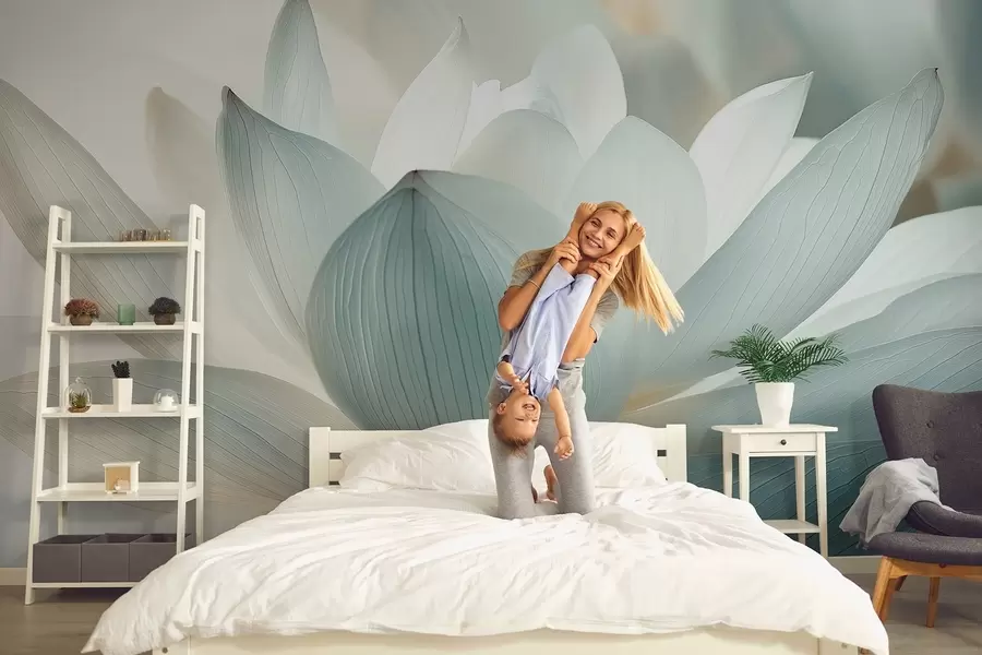 Fotobehang Elegante lotus in delicate tinten w08487