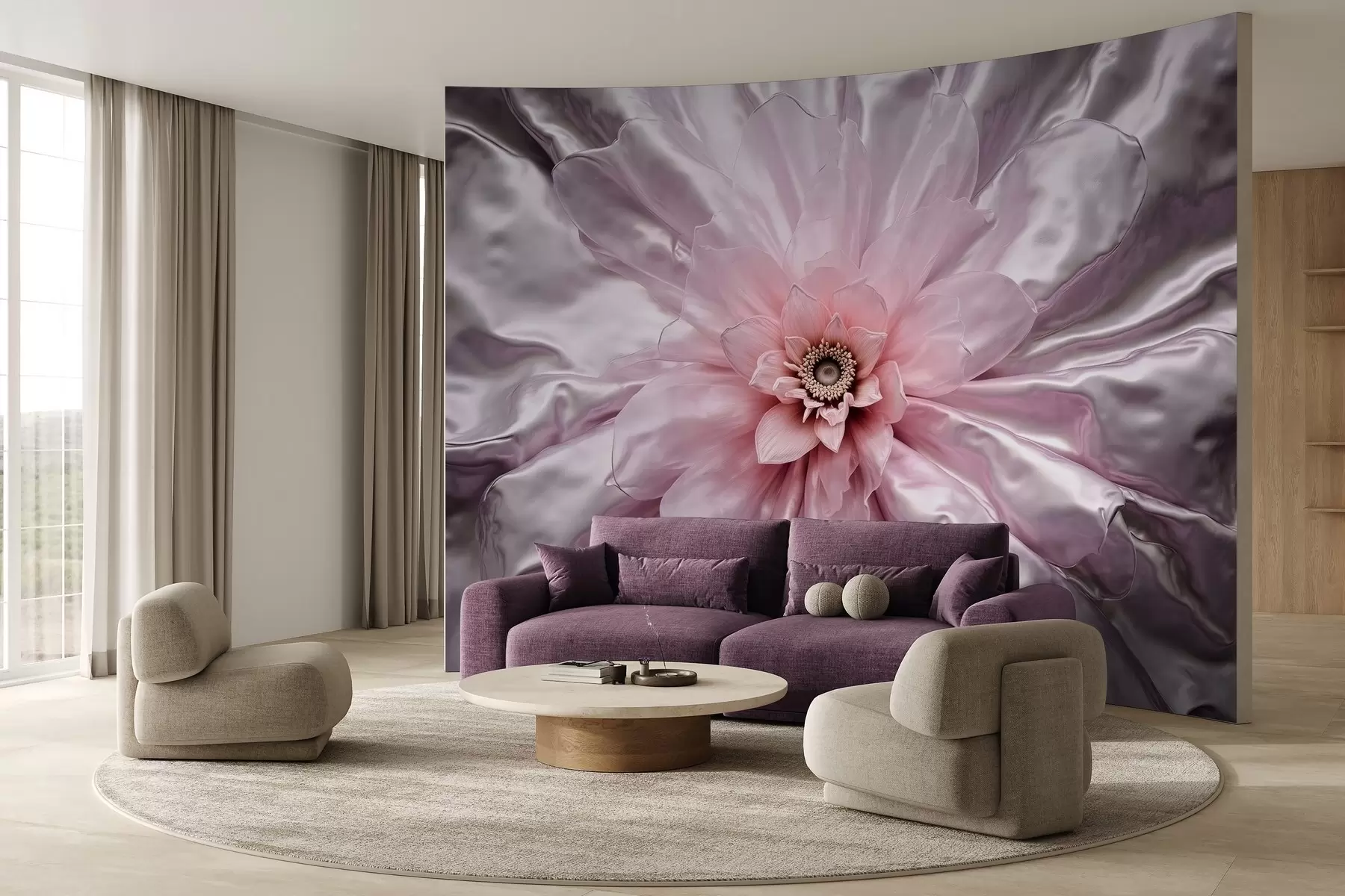 Fotobehang Grote prachtige bloem w02628