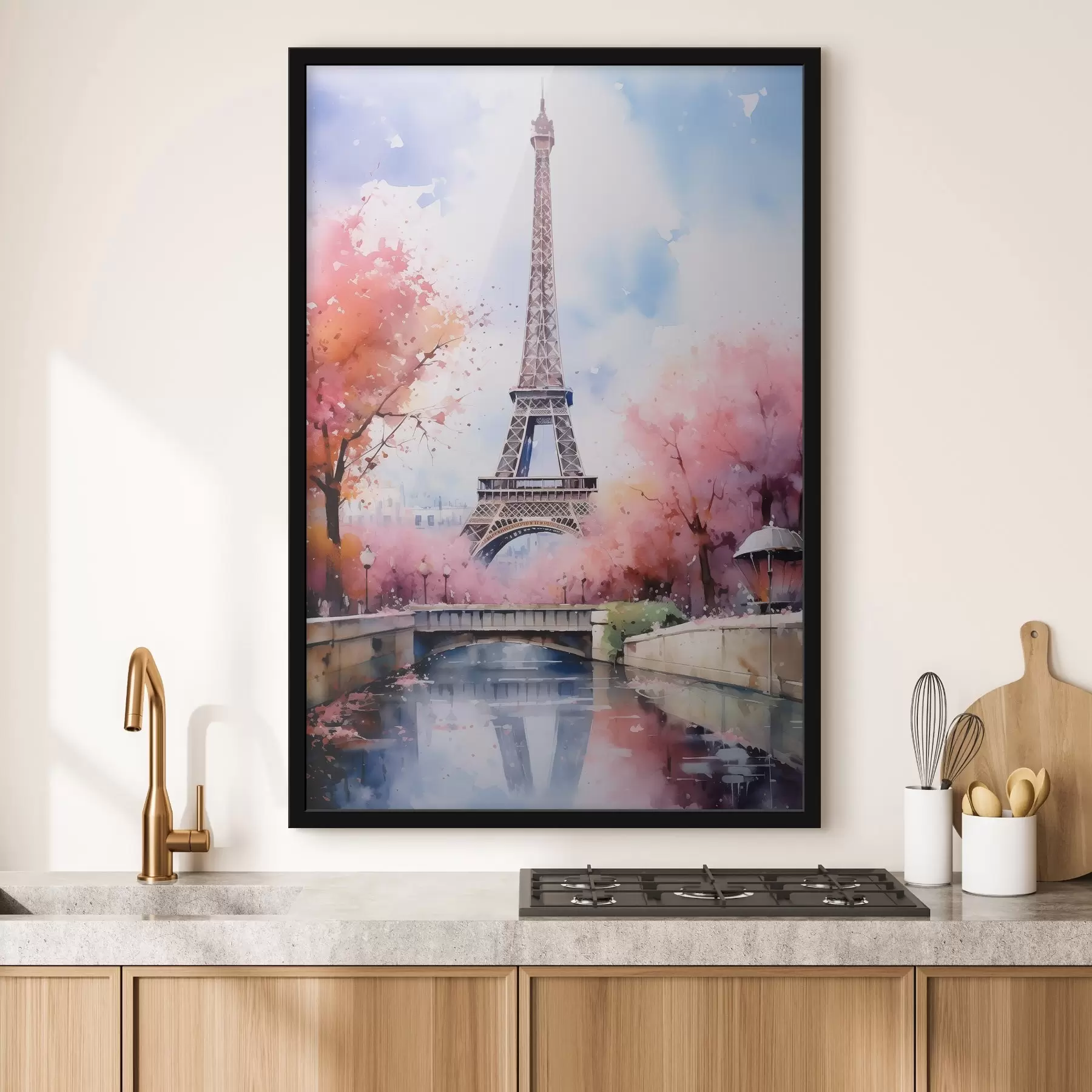Fotobehang Uitzicht op de Eiffeltoren f42079