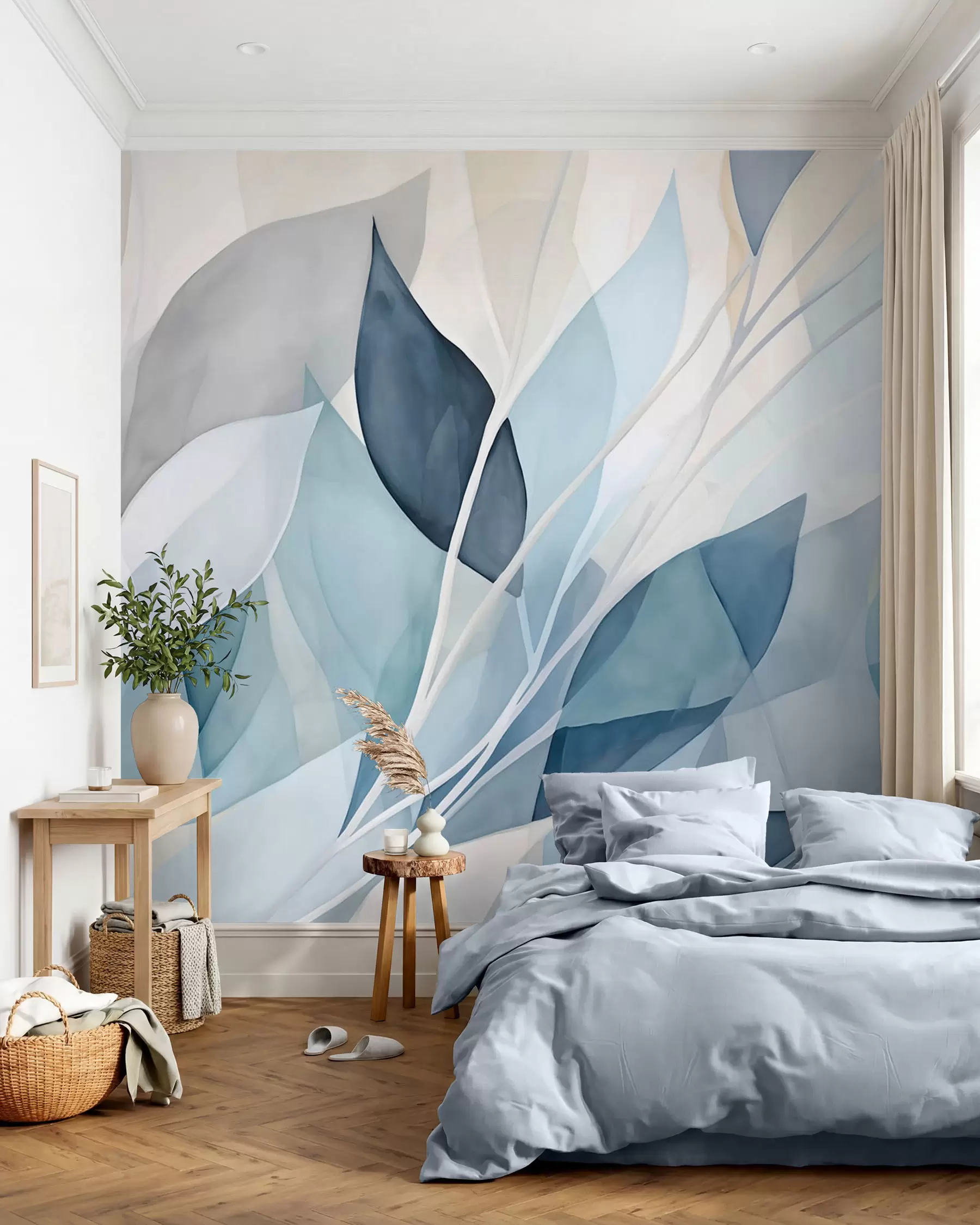 Fotobehang Abstracte bladeren w02701