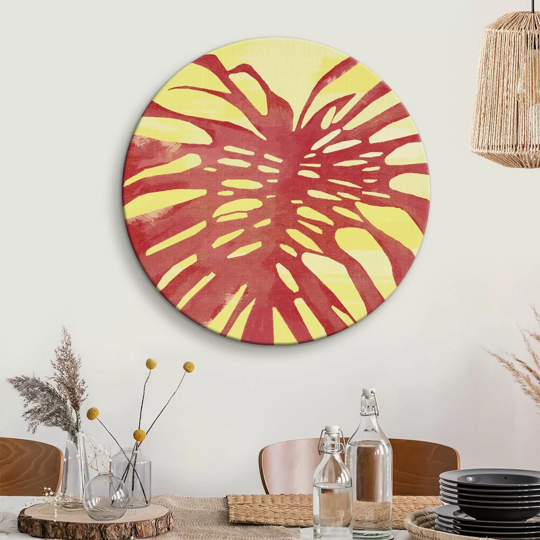 Fotobehang Levendige abstracte tropische explosie r38283