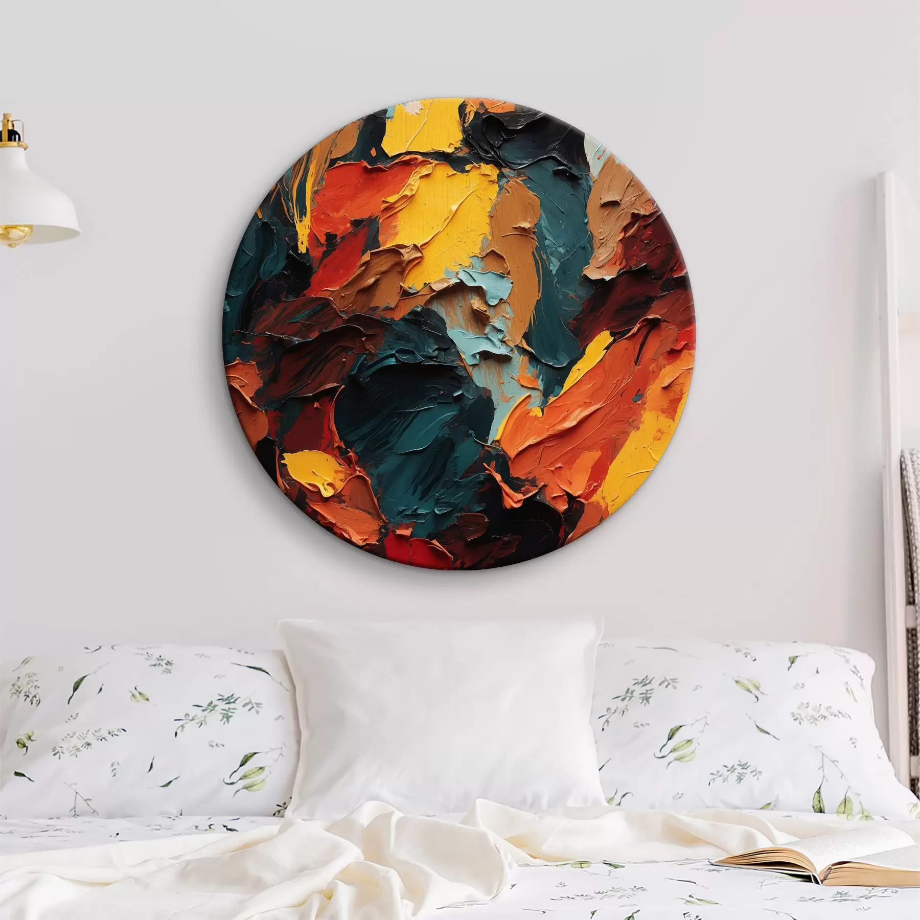  Schilderijen Abstract veelkleurig olieverfschilderij r40457