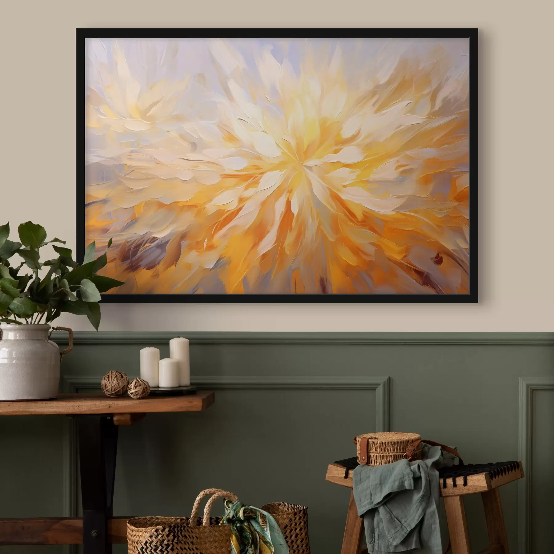 Fotobehang Grote abstracte bloem f42184