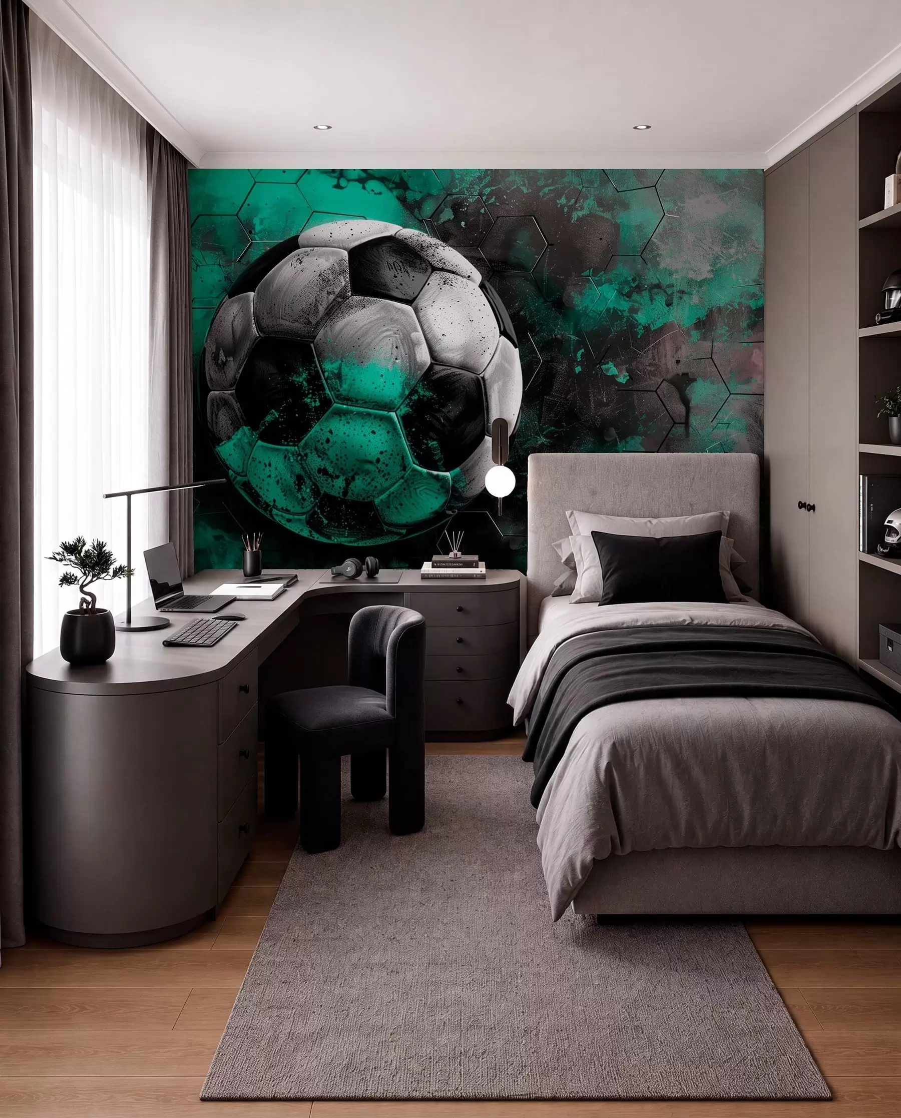 Fotobehang Voetbal w08618