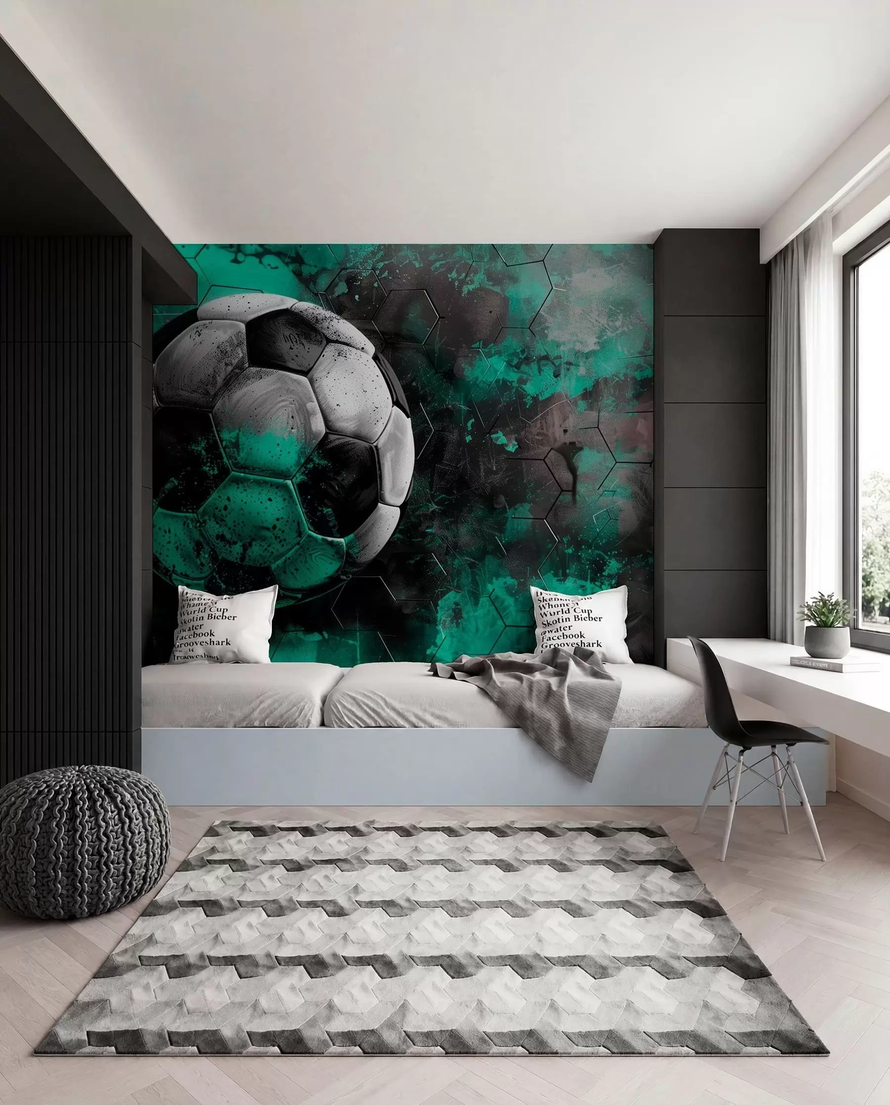 Fotobehang Voetbal w08618