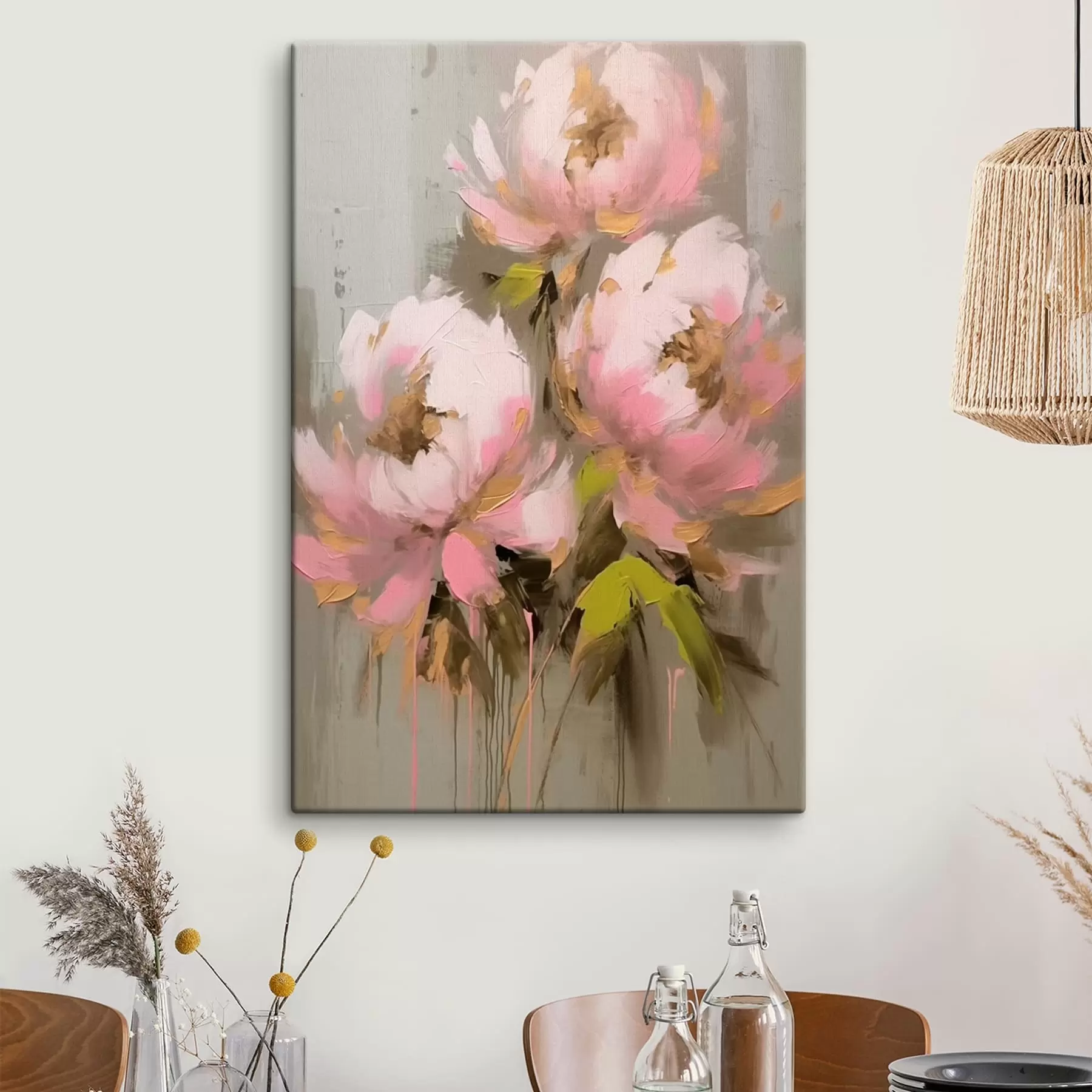  Schilderijen Drie pioenbloemen s42349