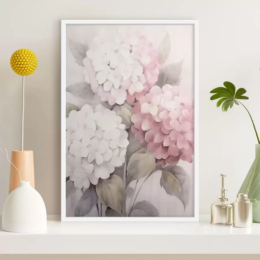 Fotobehang Hortensia bloemen f42347
