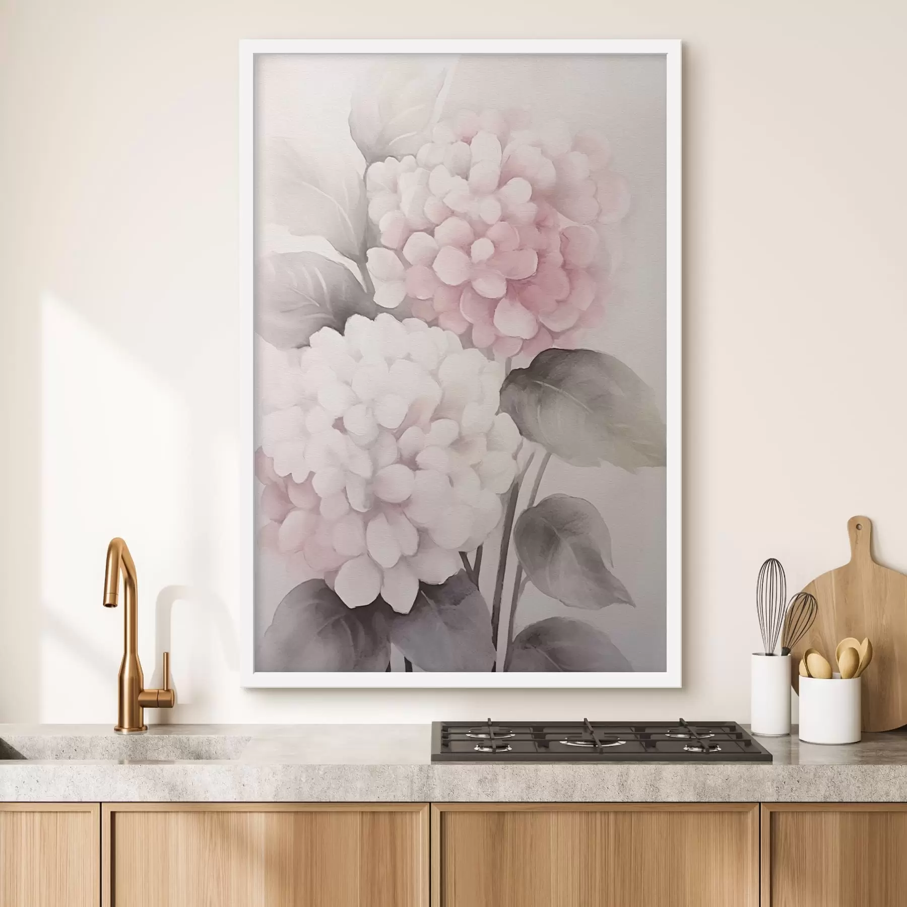 Fotobehang Hortensia bloemen f42348