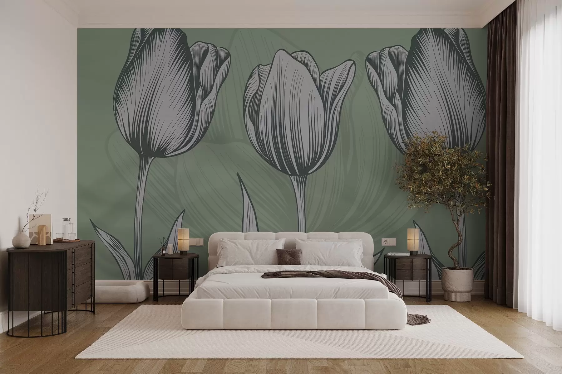 Fotobehang Elegante tulpen w02786v1