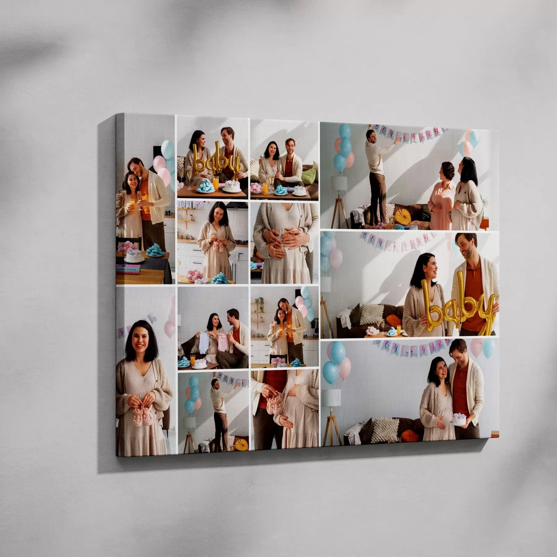  Schilderijen Fotocollage op canvas op bestelling s42685