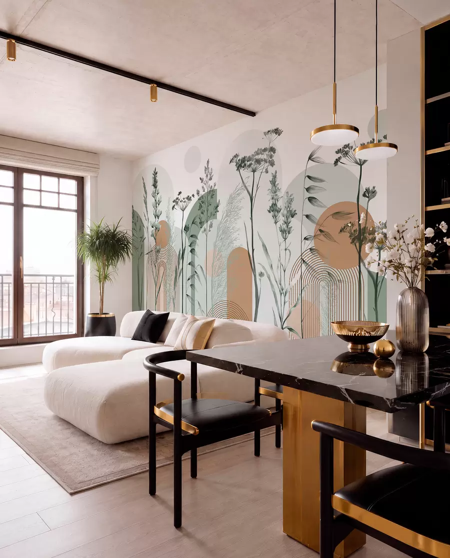 Fotobehang Botanische bogen w08665v1