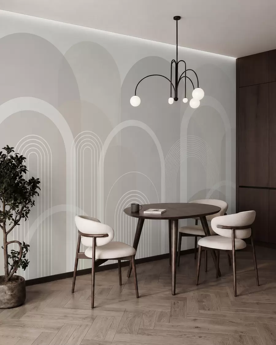 Fotobehang Geometrische bogen boho w02935v1