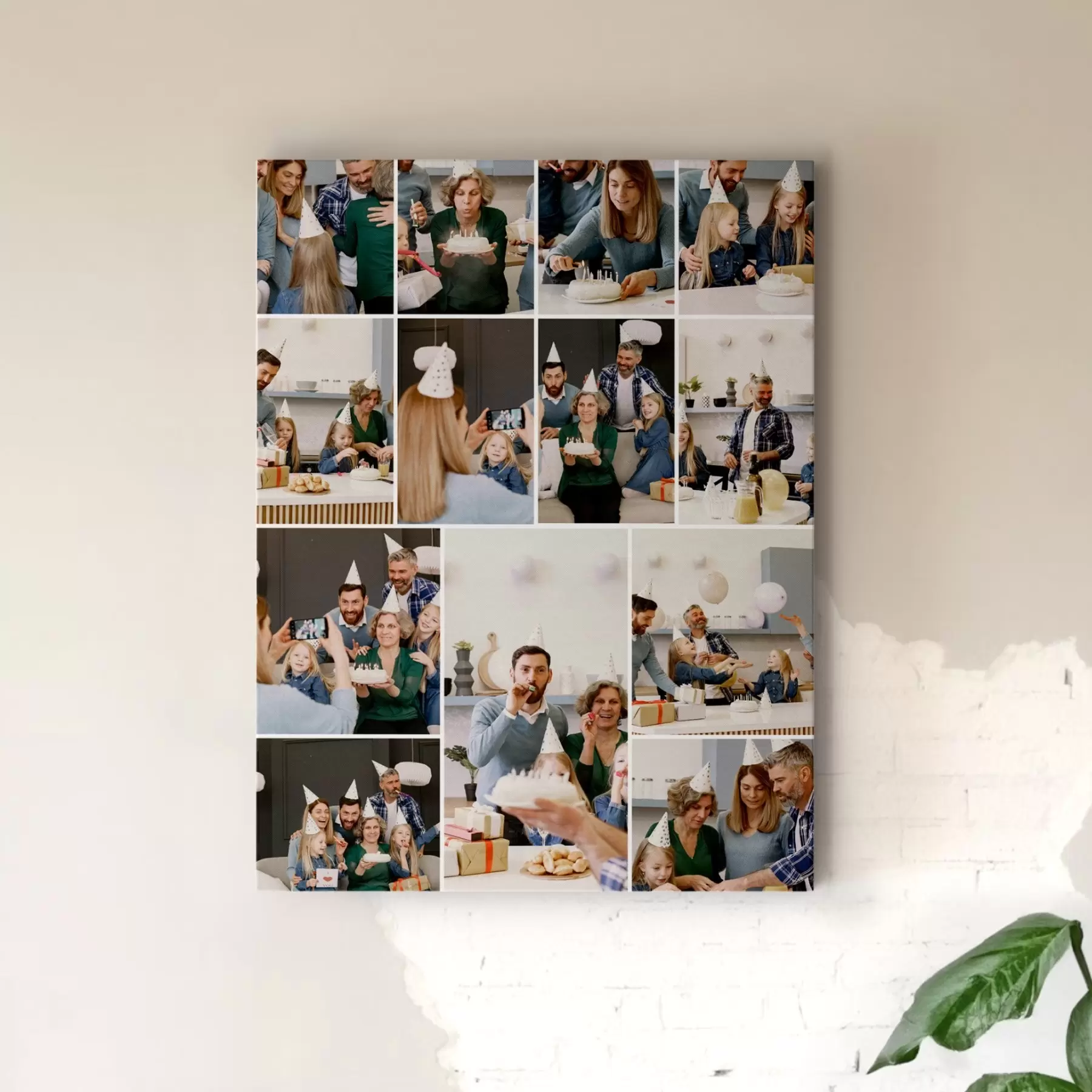  Schilderijen Unieke fotocollage op canvas van jouw foto’s s42742