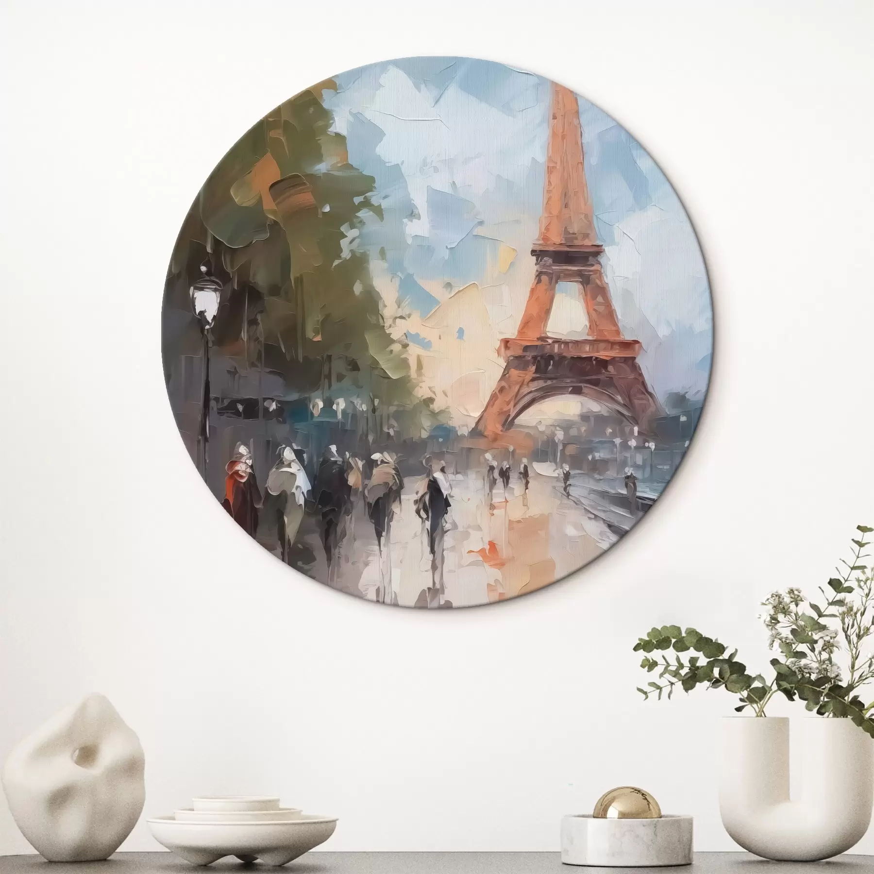 Fotobehang Abstract landschap van een Parijse straat r42755