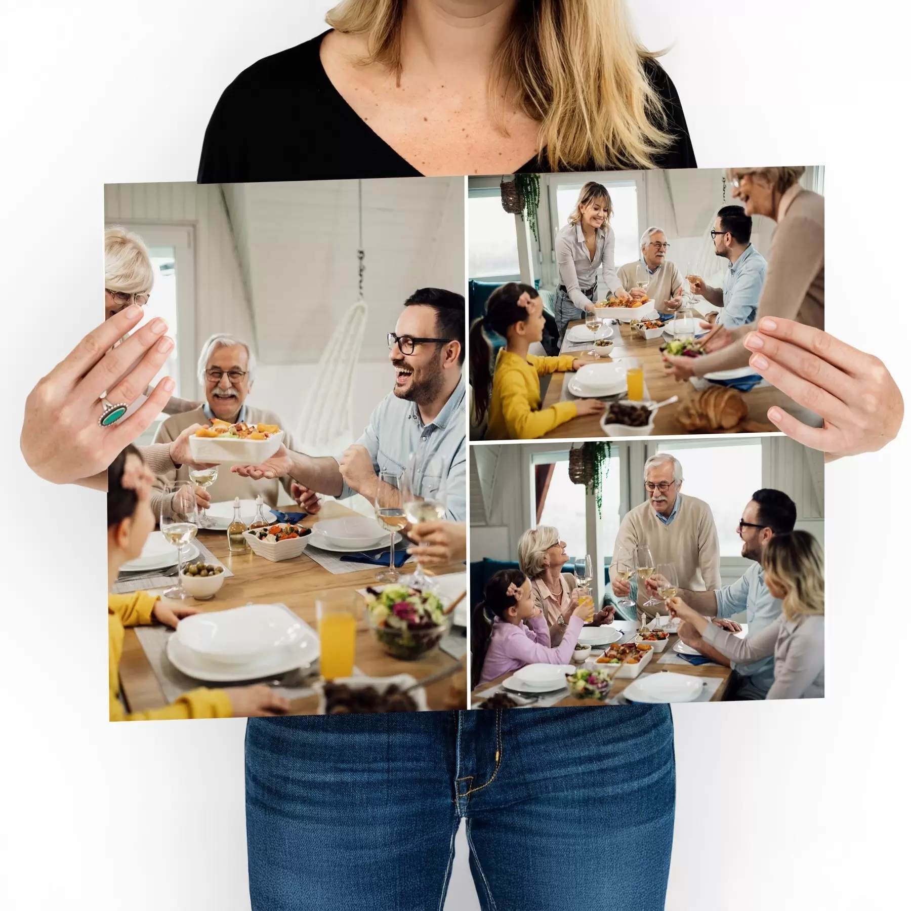  Schilderijen Fotocollage op canvas als jubileumgeschenk s42801
