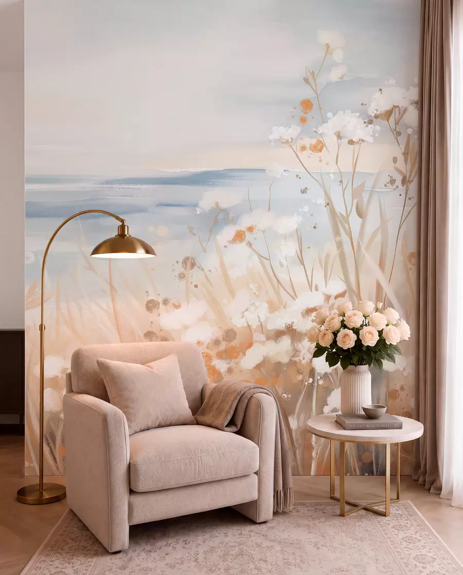 Fotobehang Kustbloemen w08740