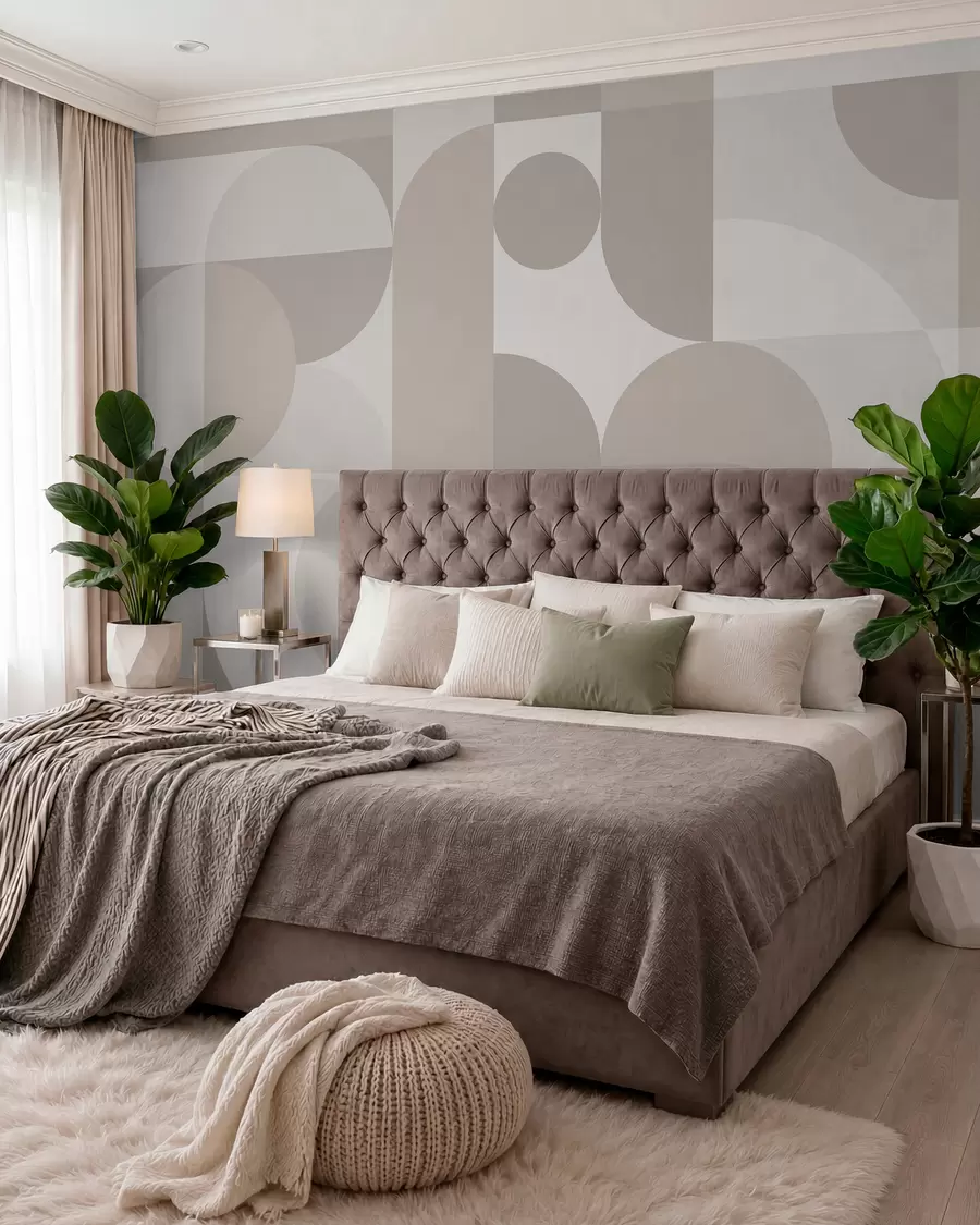 Fotobehang Stijlvolle geometrietrend w03058