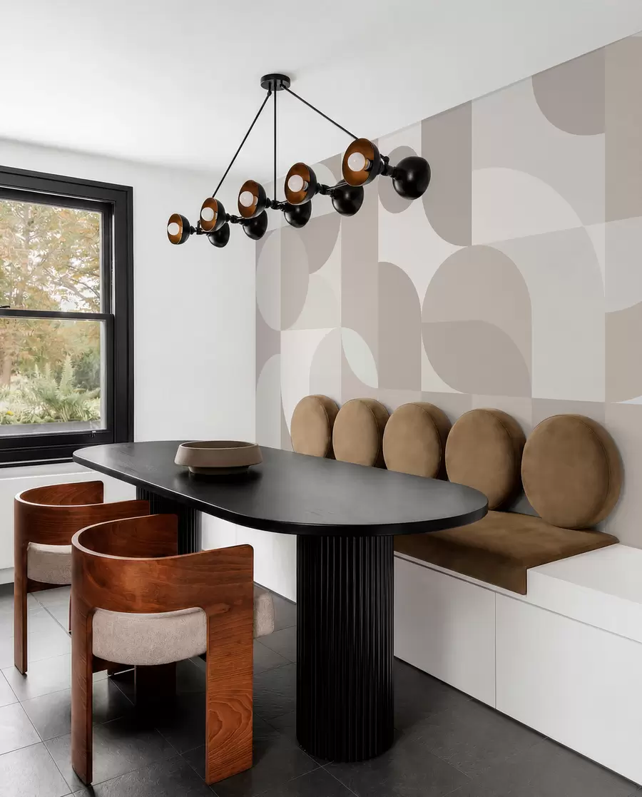 Fotobehang Stijlvolle geometrietrend w03058