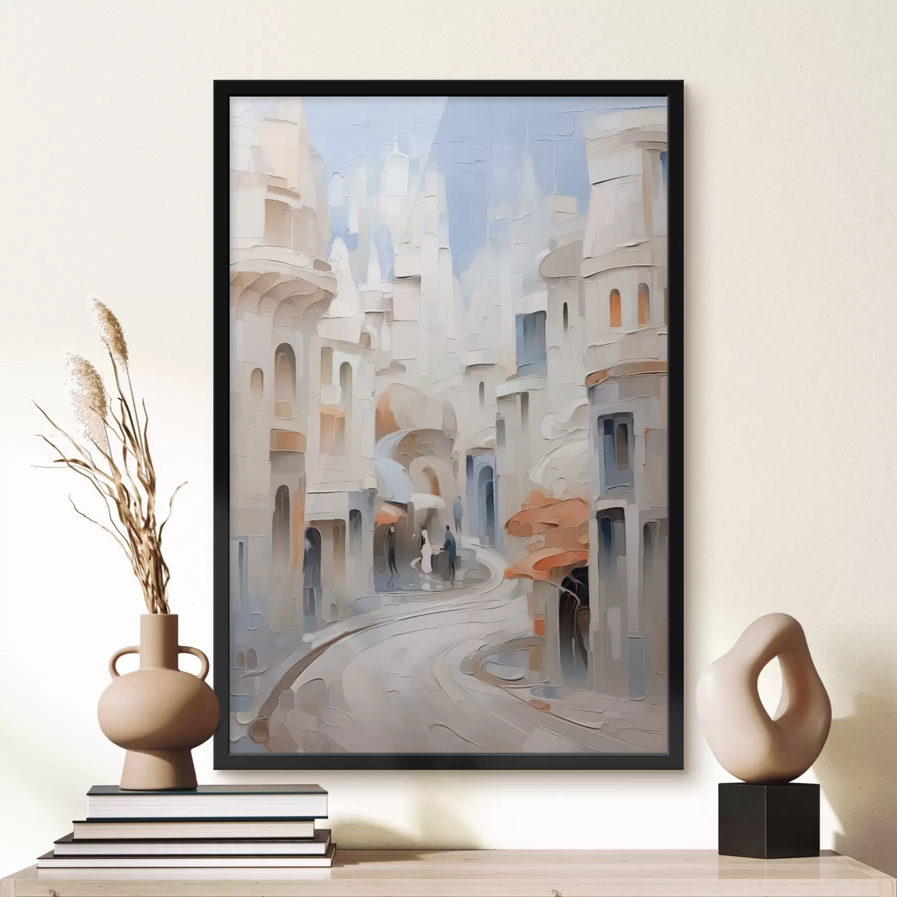 Fotobehang Abstract stadslandschap f42901