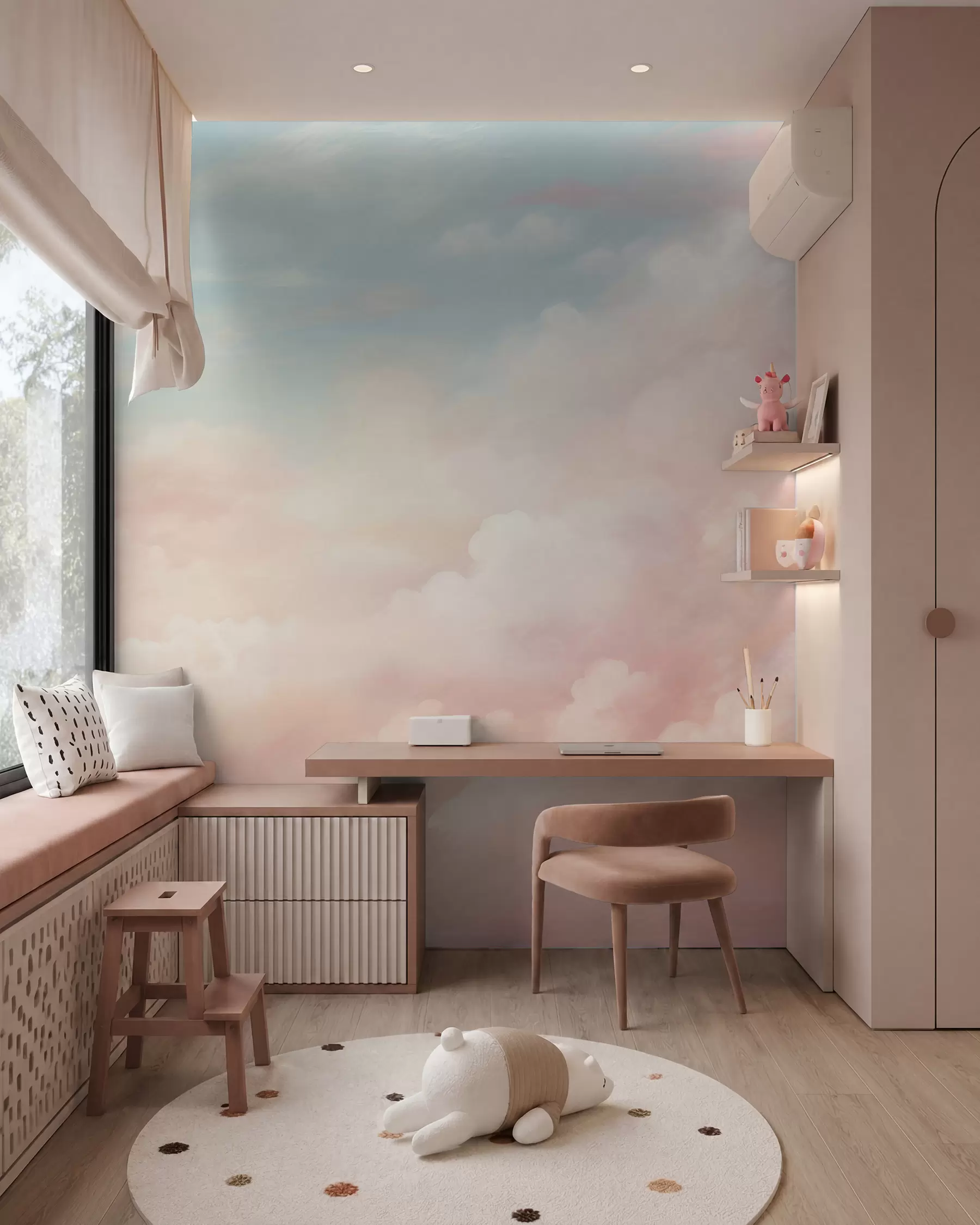 Fotobehang Suikerspinwolken w03047