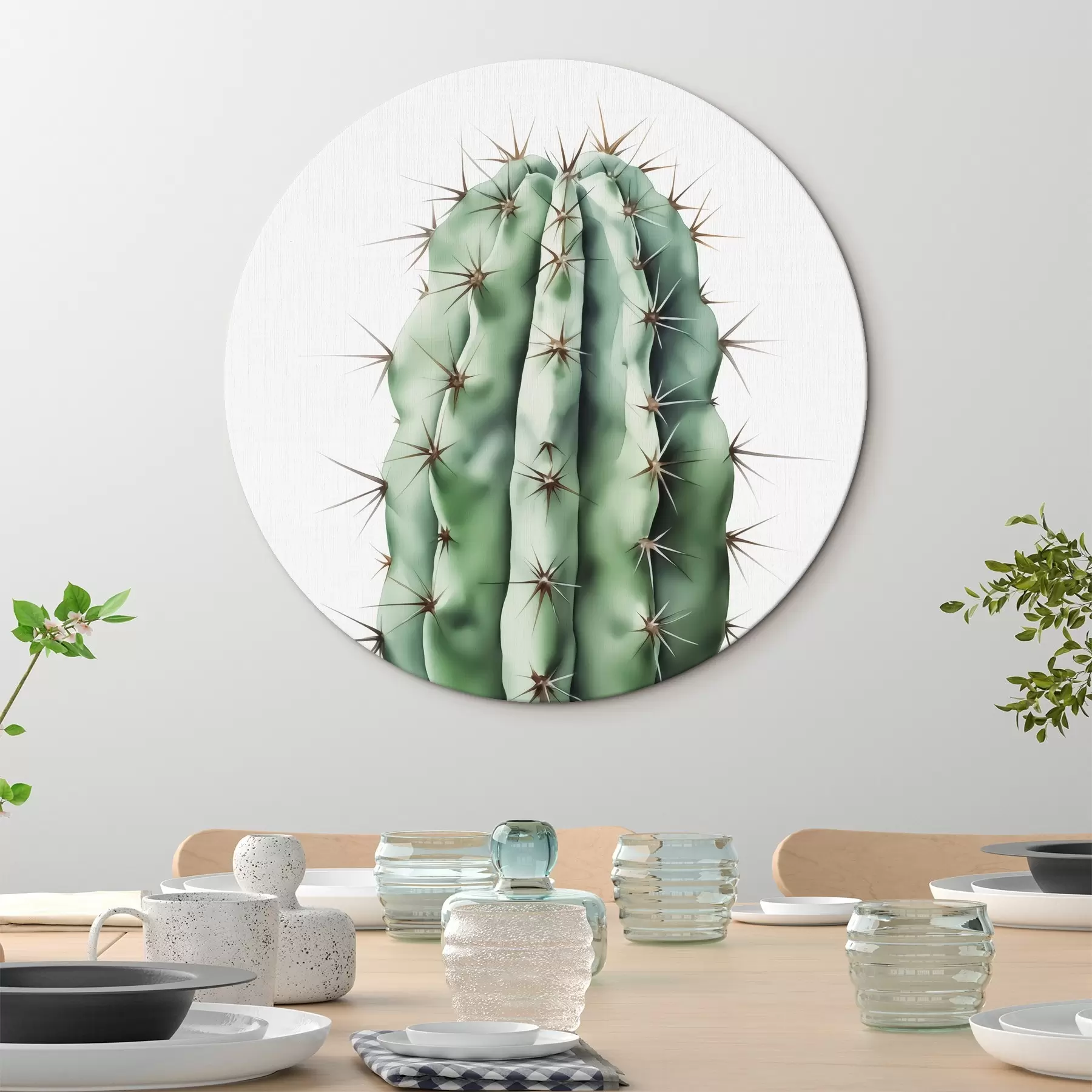  Schilderijen Cactus imitatie aquarel r42961
