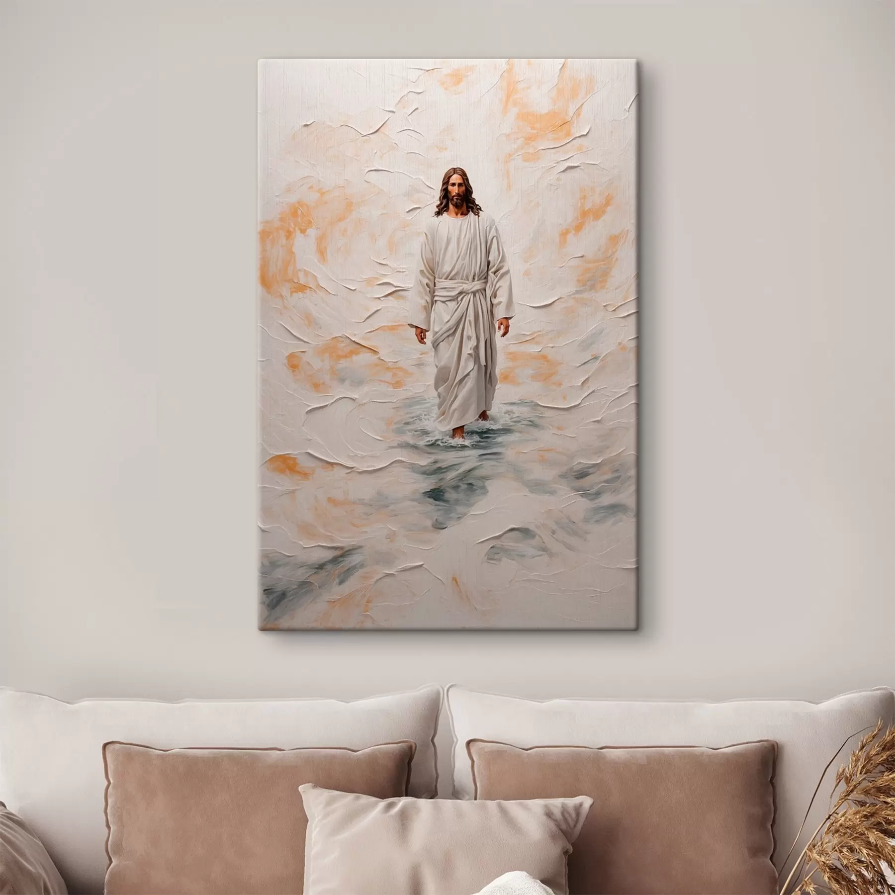  Schilderijen Jezus Christus op het water in stijl olieverfschilderij s42769