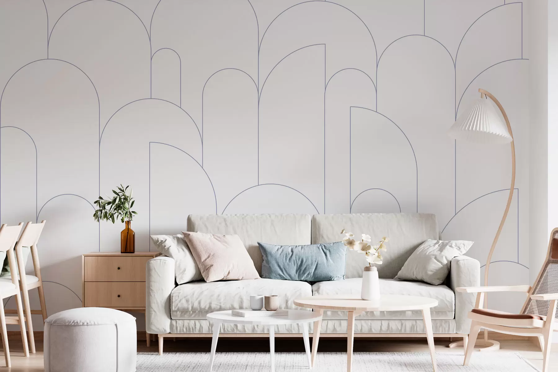 Fotobehang Minimalistische bogen w03145v2